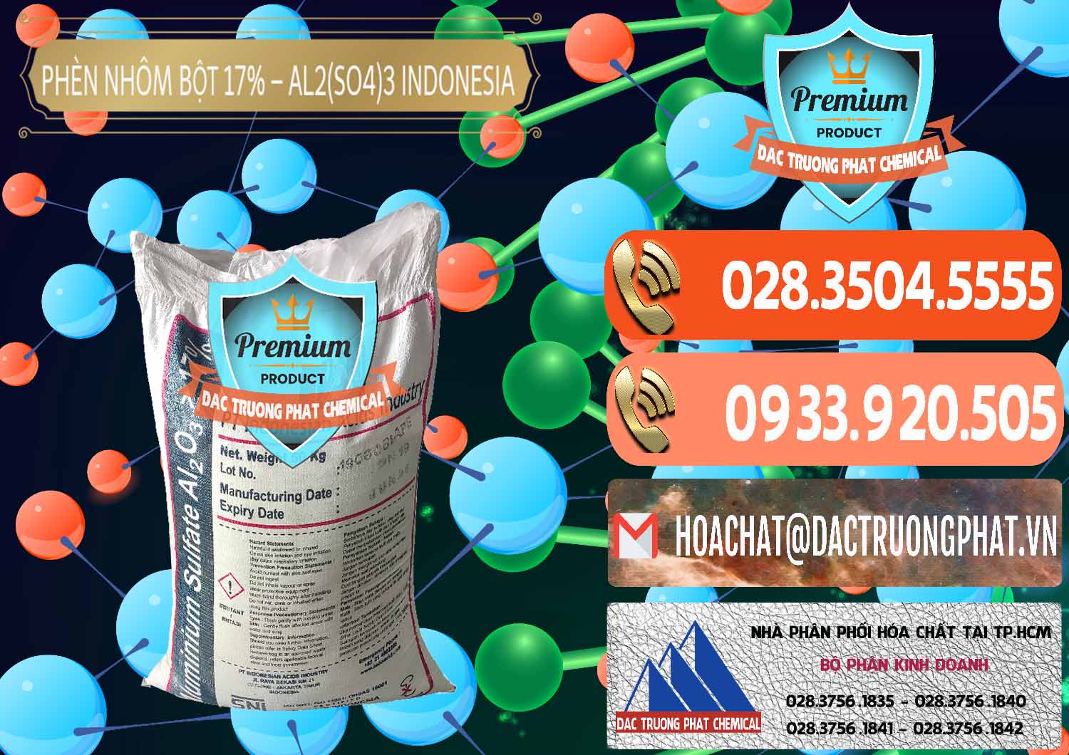 Nơi chuyên bán - cung ứng Phèn Nhôm Bột - Al2(SO4)3 17% bao 50kg Indonesia - 0112 - Cty cung cấp _ phân phối hóa chất tại TP.HCM - hoachatmientay.com