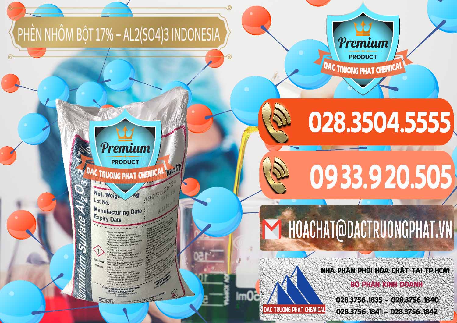Đơn vị chuyên phân phối và bán Phèn Nhôm Bột - Al2(SO4)3 17% bao 50kg Indonesia - 0112 - Chuyên kinh doanh & phân phối hóa chất tại TP.HCM - hoachatmientay.com