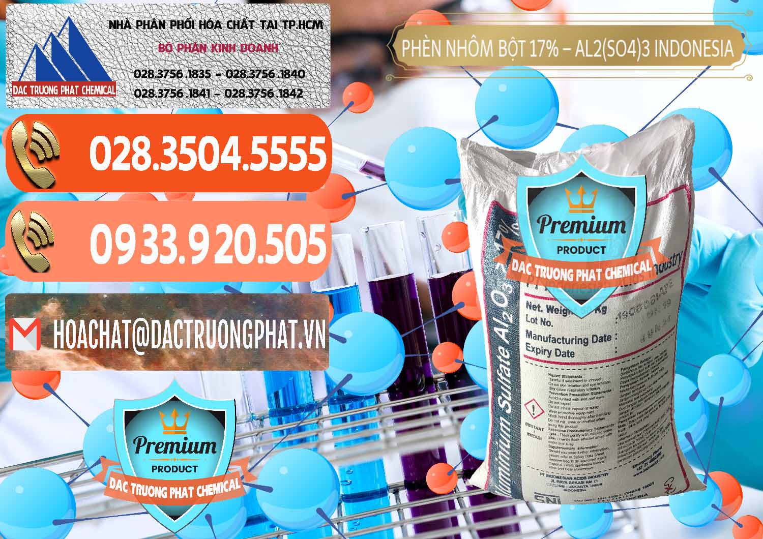 Nhà cung ứng ( bán ) Phèn Nhôm Bột - Al2(SO4)3 17% bao 50kg Indonesia - 0112 - Cty phân phối & cung cấp hóa chất tại TP.HCM - hoachatmientay.com