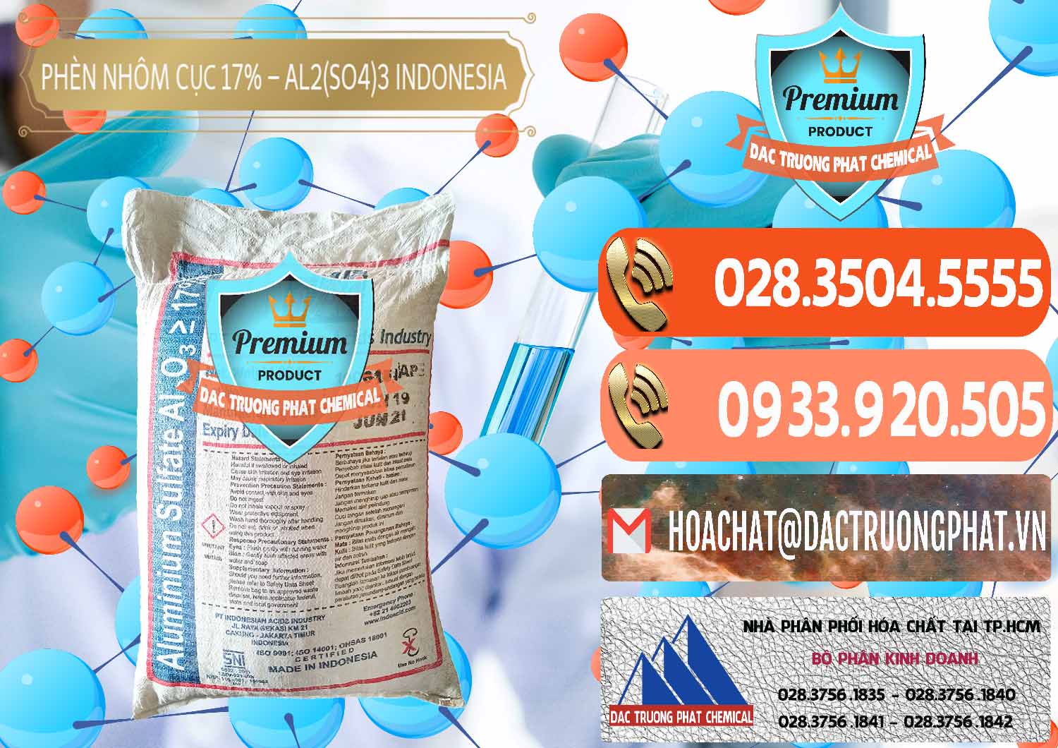 Nơi nhập khẩu - bán Phèn Nhôm Cục - Al2(SO4)3 17% bao 25kg Indonesia - 0115 - Đơn vị chuyên cung cấp _ bán hóa chất tại TP.HCM - hoachatmientay.com