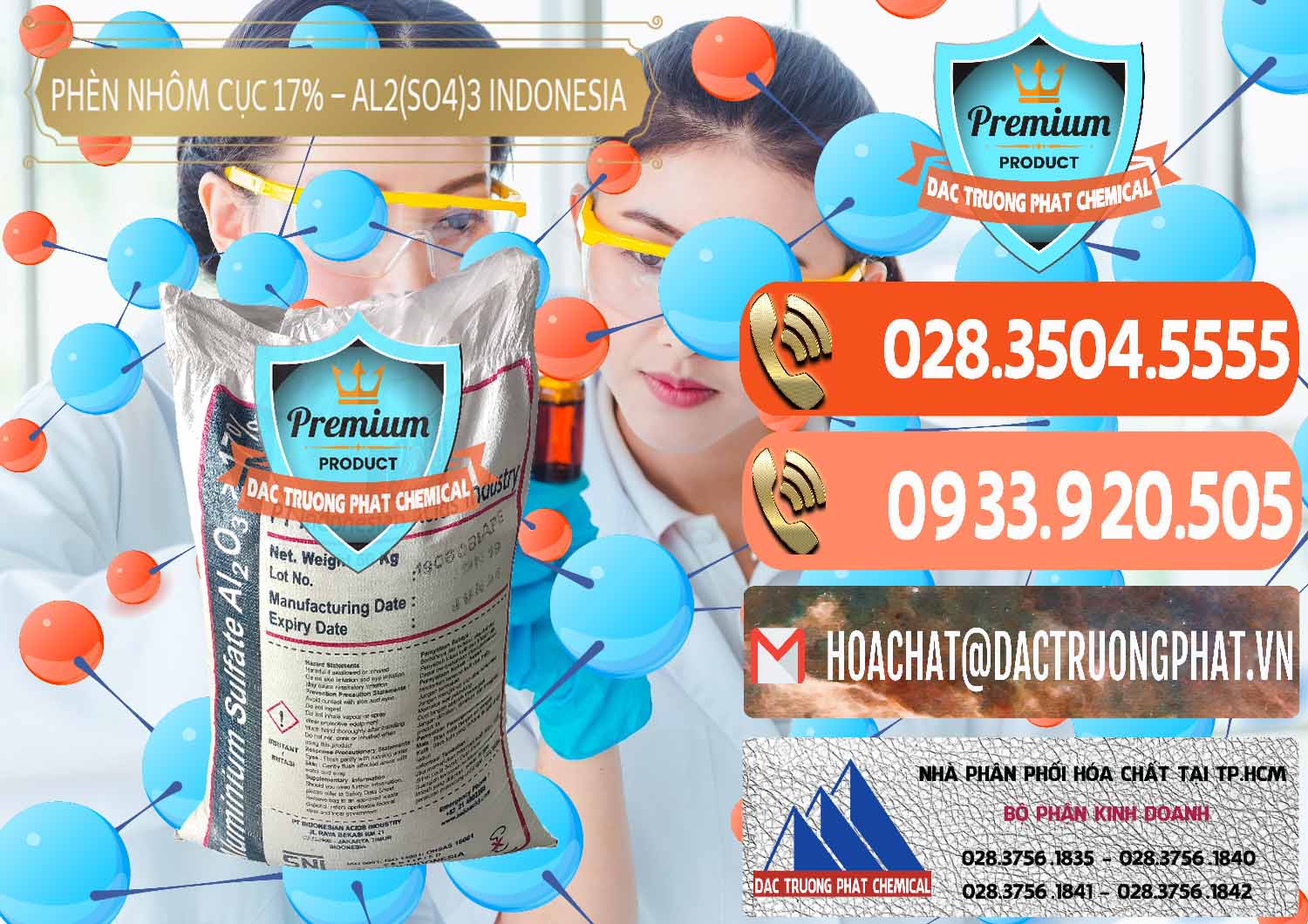 Nơi cung ứng _ bán Phèn Nhôm Cục - Al2(SO4)3 17% bao 50kg Indonesia - 0113 - Nơi chuyên nhập khẩu - cung cấp hóa chất tại TP.HCM - hoachatmientay.com