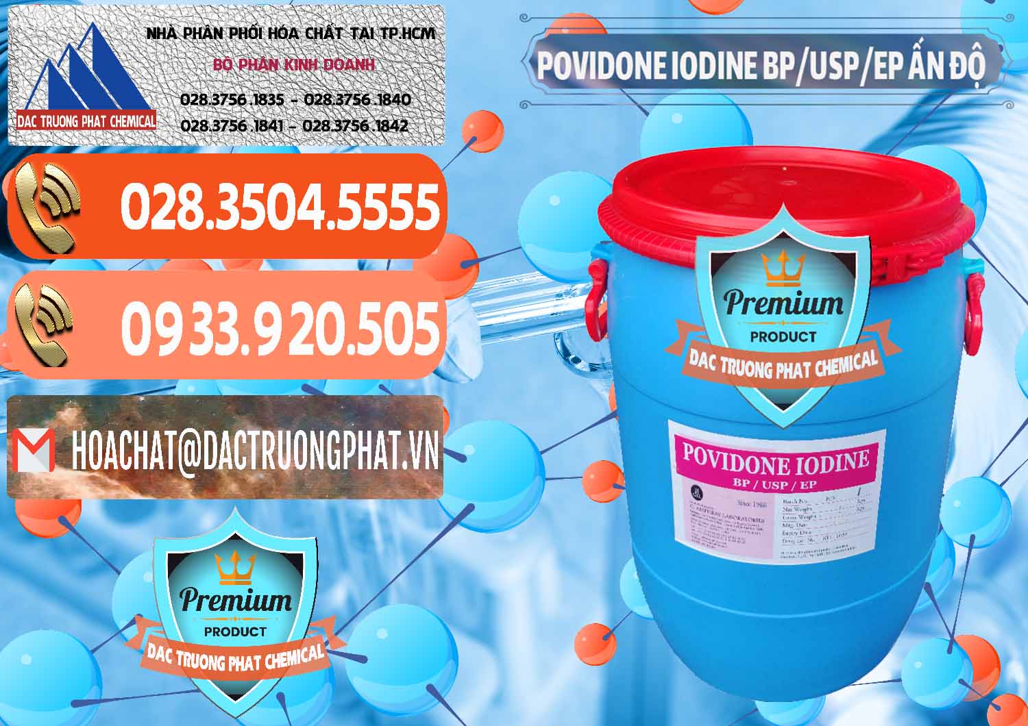 Cty bán và cung ứng Povidone Iodine BP USP EP Ấn Độ India - 0318 - Đơn vị bán - cung cấp hóa chất tại TP.HCM - hoachatmientay.com
