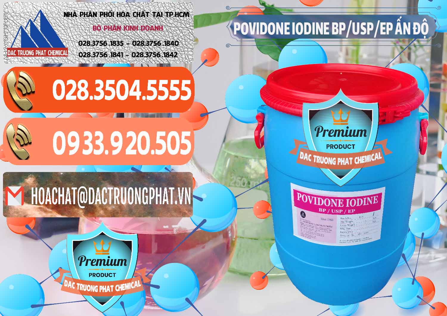 Chuyên nhập khẩu ( bán ) Povidone Iodine BP USP EP Ấn Độ India - 0318 - Đơn vị cung cấp _ kinh doanh hóa chất tại TP.HCM - hoachatmientay.com