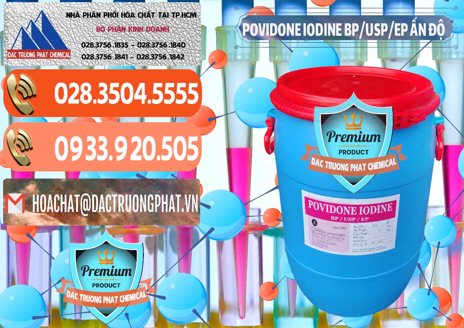 Công ty chuyên bán _ cung cấp Povidone Iodine BP USP EP Ấn Độ India - 0318 - Đơn vị cung cấp & phân phối hóa chất tại TP.HCM - hoachatmientay.com