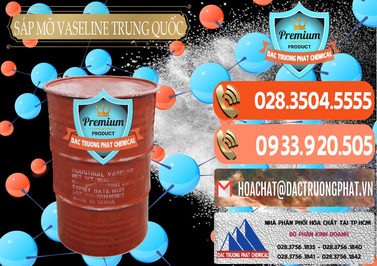 Đơn vị bán - phân phối Sáp Mỡ Vaseline Trung Quốc China - 0122 - Nơi chuyên phân phối - kinh doanh hóa chất tại TP.HCM - hoachatmientay.com