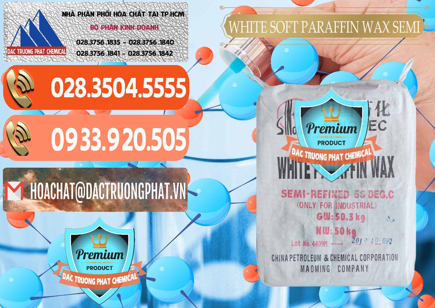 Nơi phân phối ( bán ) Sáp Paraffin Wax Sinopec Trung Quốc China - 0328 - Chuyên phân phối & kinh doanh hóa chất tại TP.HCM - hoachatmientay.com