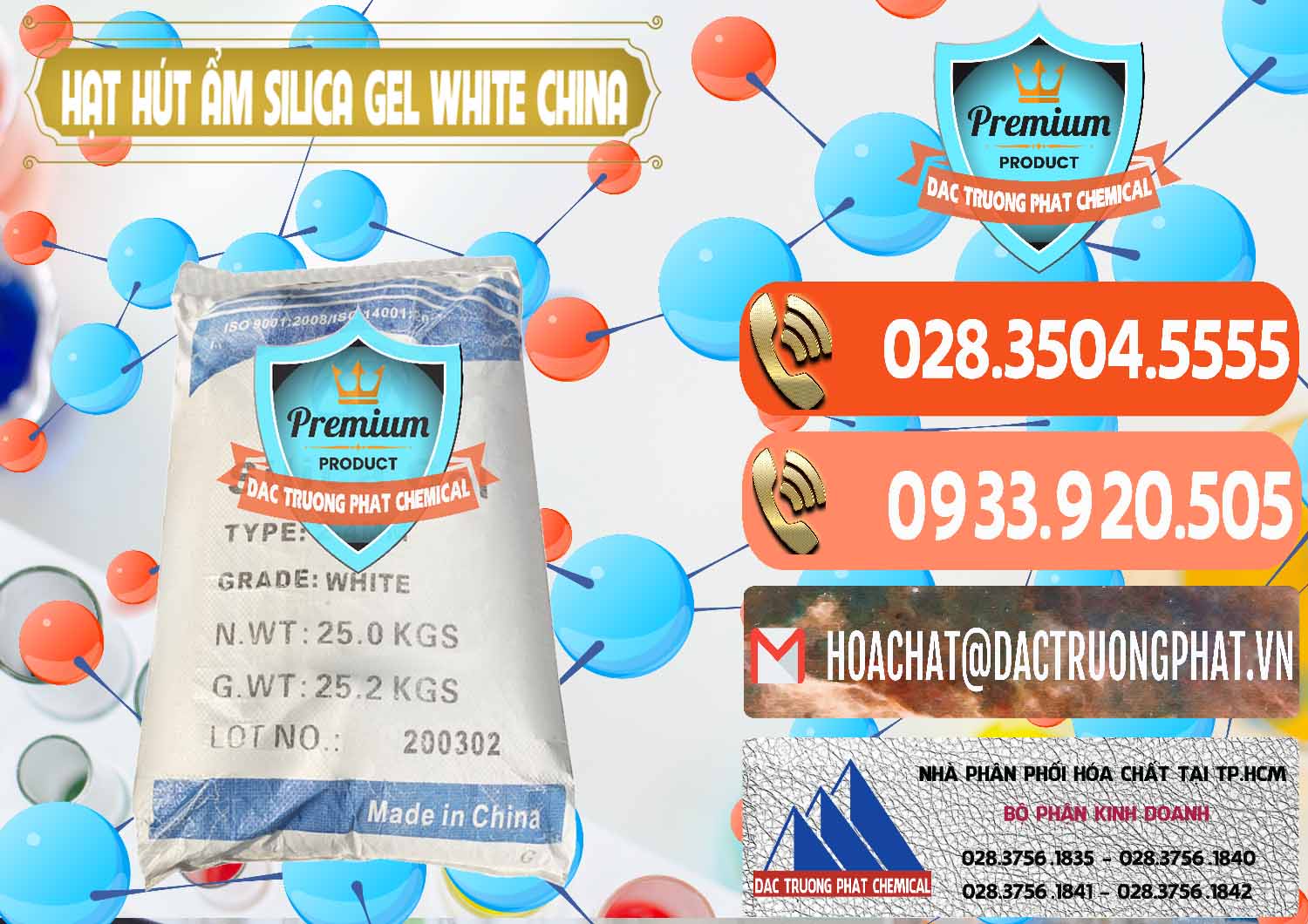 Cty chuyên phân phối ( bán ) Hạt Hút Ẩm Silica Gel White Trung Quốc China - 0297 - Nhà phân phối và kinh doanh hóa chất tại TP.HCM - hoachatmientay.com