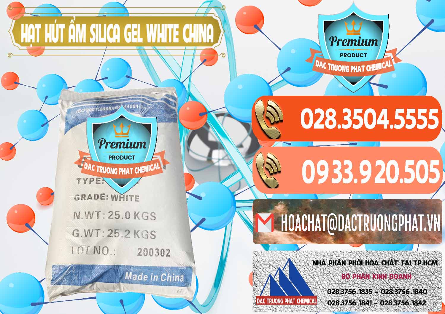 Chuyên bán ( phân phối ) Hạt Hút Ẩm Silica Gel White Trung Quốc China - 0297 - Cty kinh doanh và cung cấp hóa chất tại TP.HCM - hoachatmientay.com