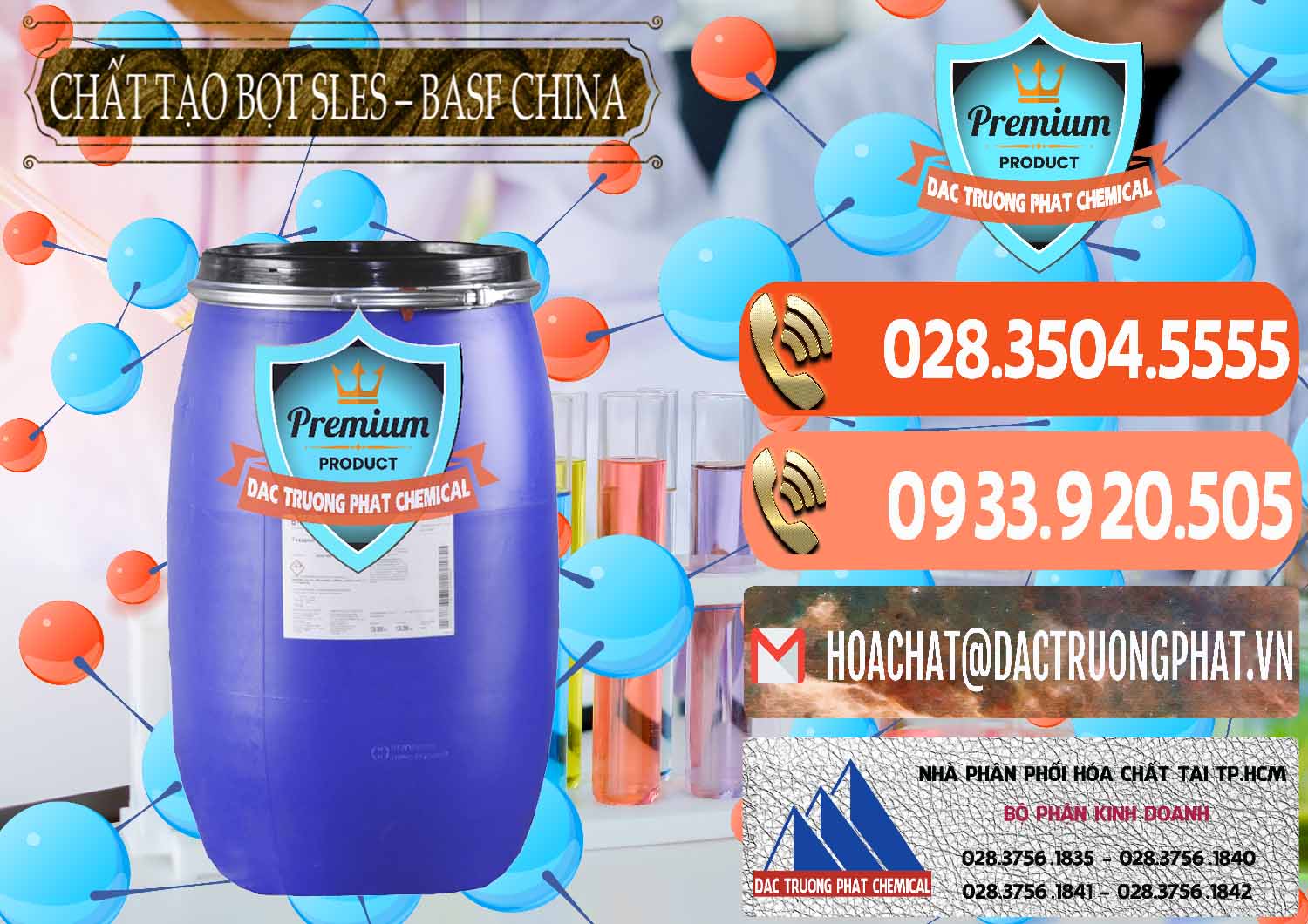 Nơi chuyên phân phối & bán Chất Tạo Bọt Sles - Sodium Lauryl Ether Sulphate BASF Trung Quốc China - 0332 - Đơn vị chuyên bán và cung cấp hóa chất tại TP.HCM - hoachatmientay.com