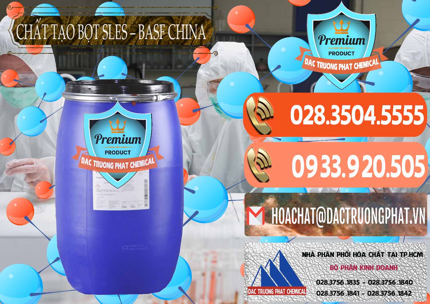 Công ty cung cấp và bán Chất Tạo Bọt Sles - Sodium Lauryl Ether Sulphate BASF Trung Quốc China - 0332 - Nơi cung cấp ( phân phối ) hóa chất tại TP.HCM - hoachatmientay.com