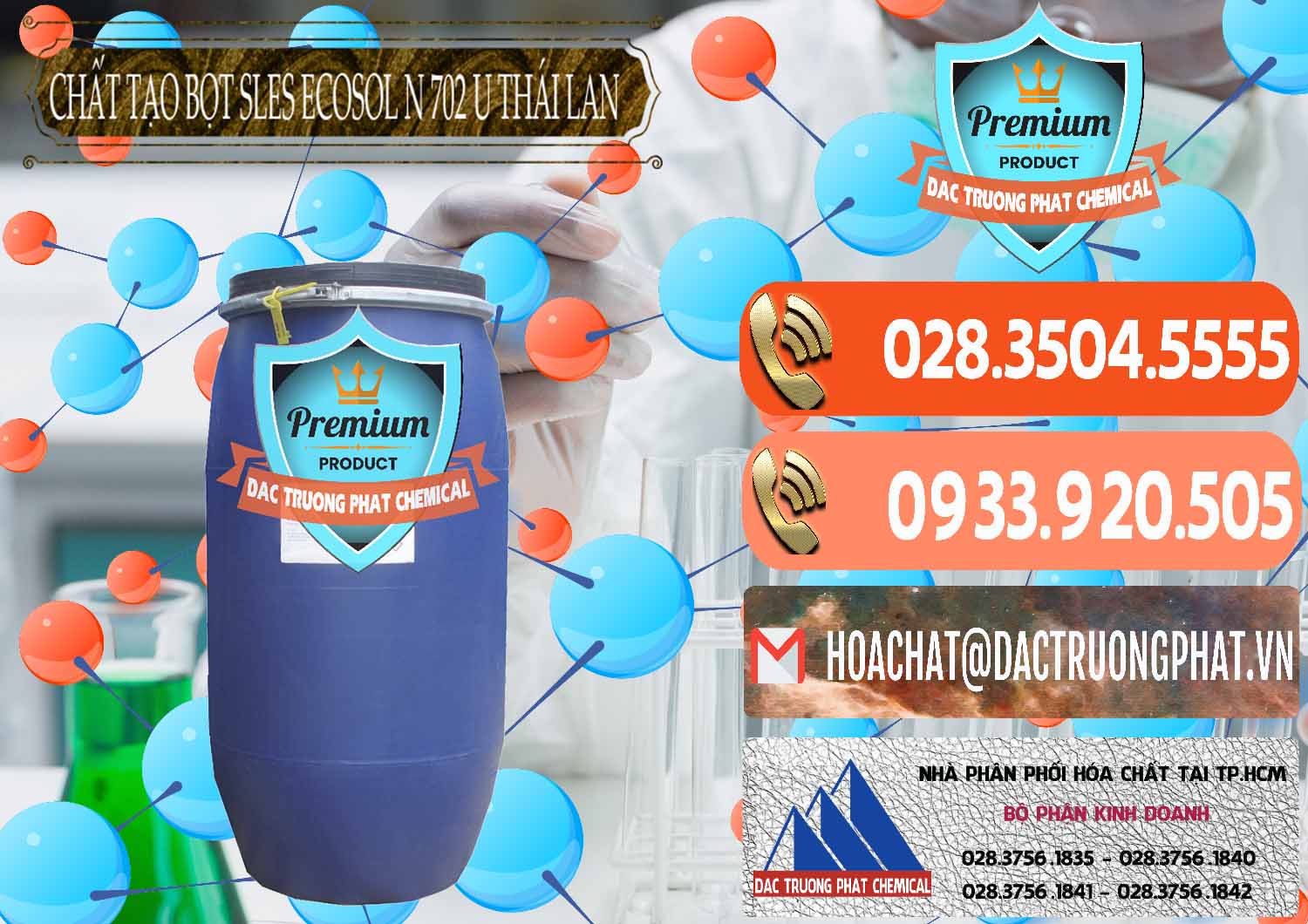Cty cung ứng và bán Chất Tạo Bọt Sles - Sodium Lauryl Ether Sulphate Ecosol N 702 U Thái Lan - 0254 - Công ty phân phối và bán hóa chất tại TP.HCM - hoachatmientay.com