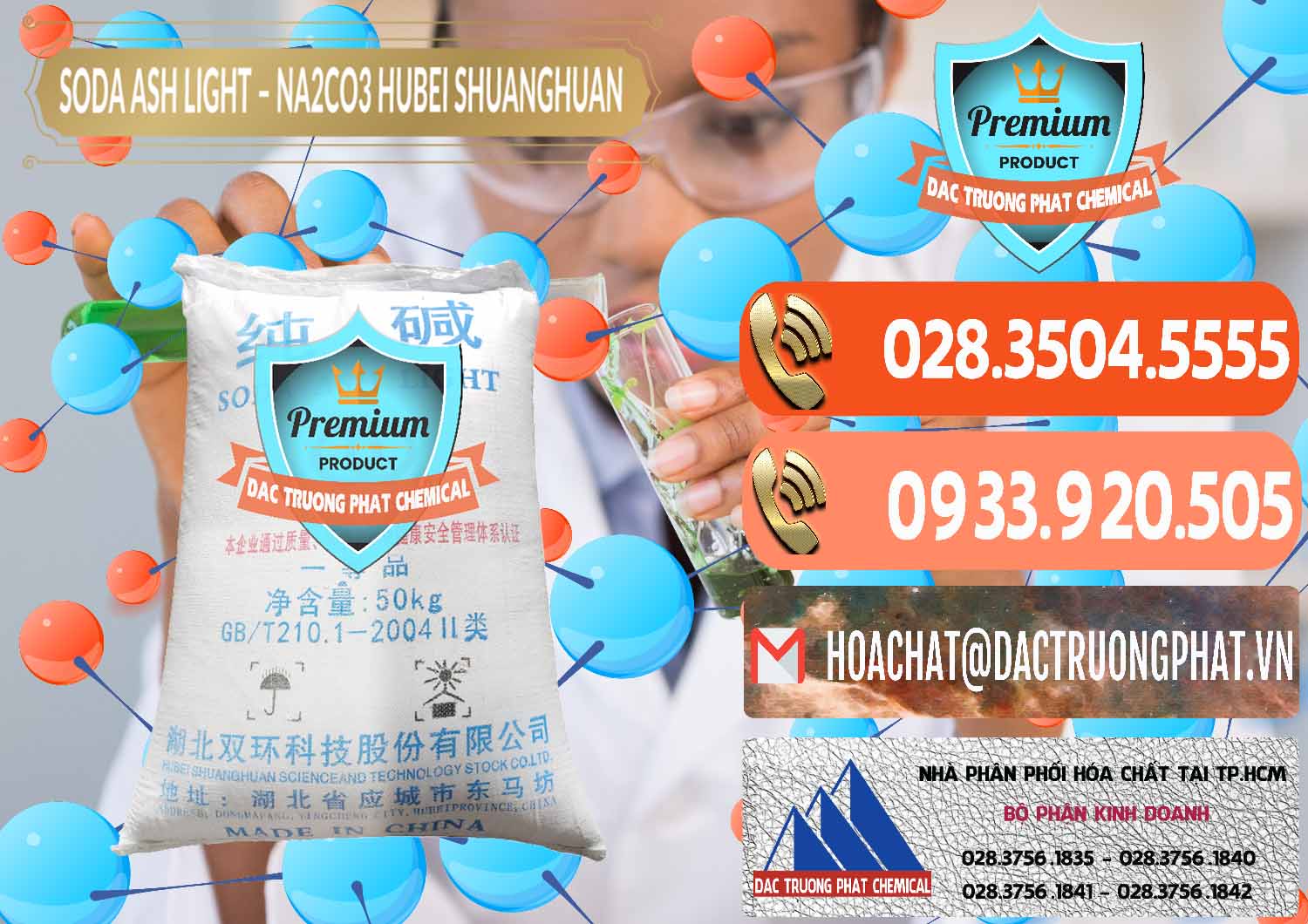 Chuyên nhập khẩu - bán Soda Ash Light - NA2CO3 2 Vòng Tròn Hubei Shuanghuan Trung Quốc China - 0130 - Cty chuyên bán & phân phối hóa chất tại TP.HCM - hoachatmientay.com