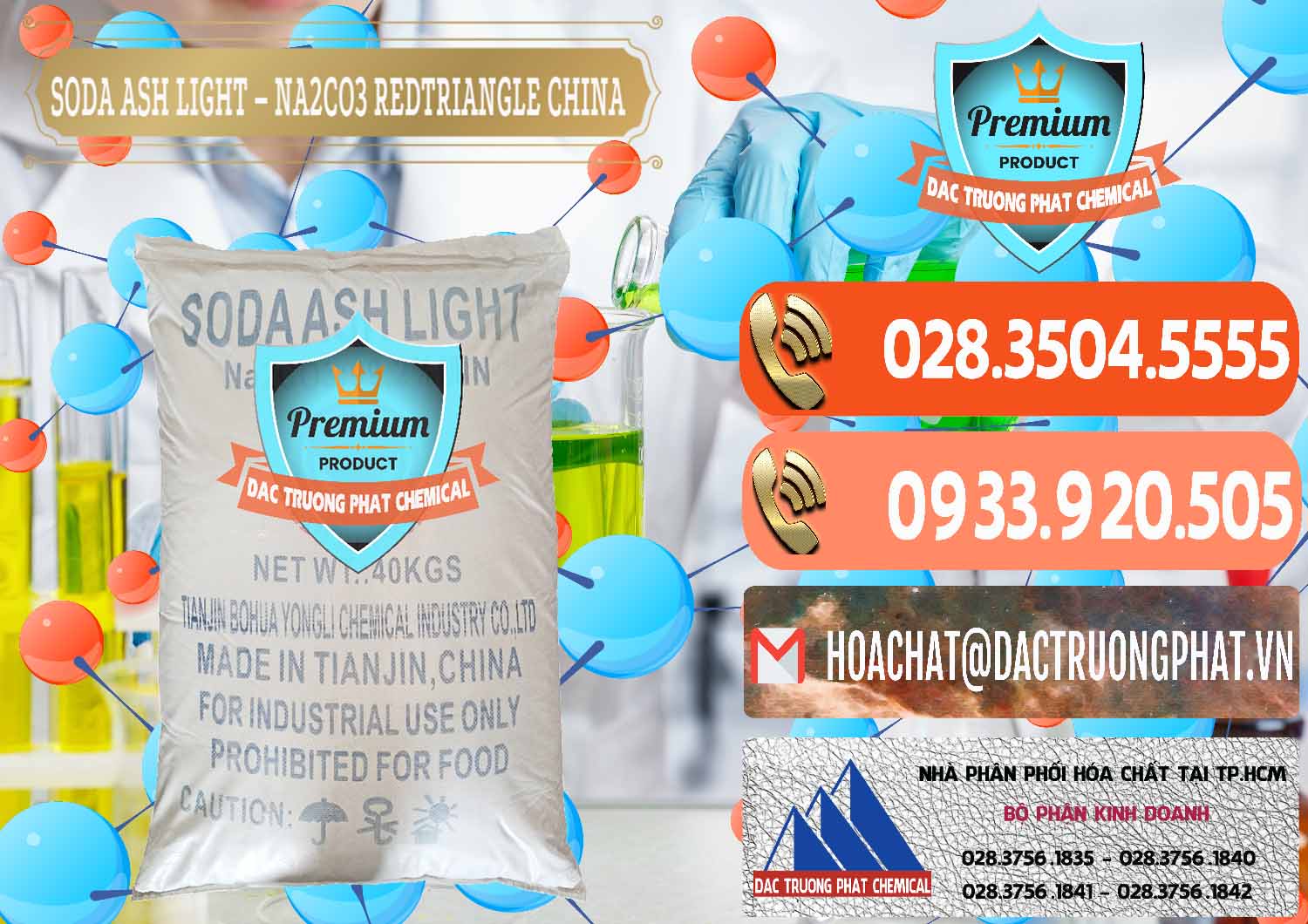 Đơn vị chuyên nhập khẩu - bán Soda Ash Light - NA2CO3 Redtriangle Trung Quốc China - 0131 - Nơi phân phối - cung cấp hóa chất tại TP.HCM - hoachatmientay.com