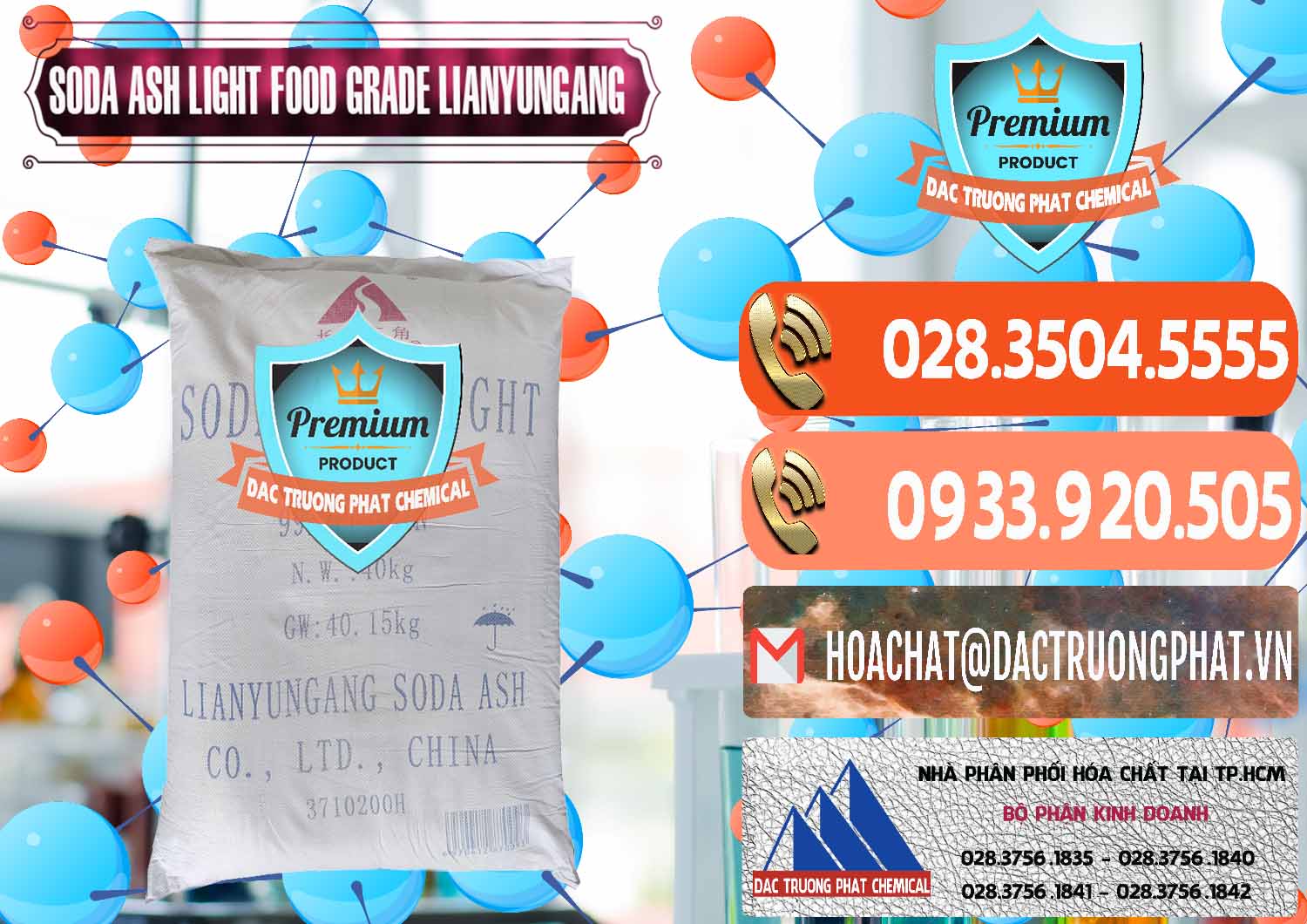 Cty chuyên nhập khẩu _ bán Soda Ash Light - NA2CO3 Food Grade Lianyungang Trung Quốc - 0222 - Đơn vị phân phối ( bán ) hóa chất tại TP.HCM - hoachatmientay.com