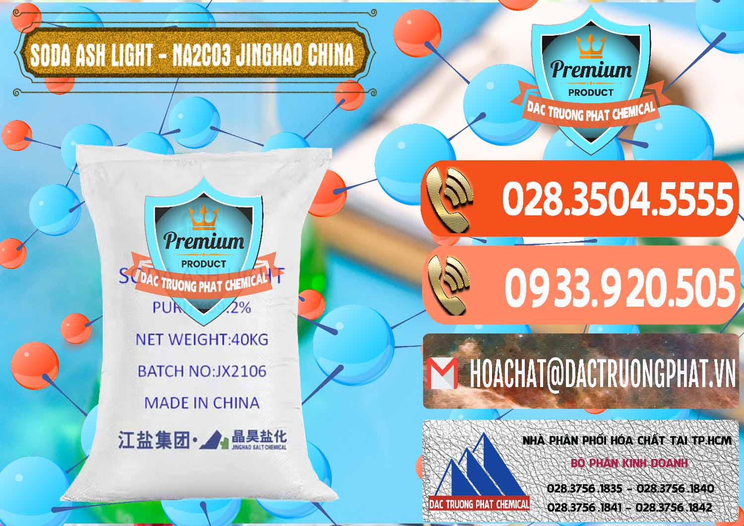 Chuyên phân phối - bán Soda Ash Light - NA2CO3 Jinghao Trung Quốc China - 0339 - Nhà cung ứng - phân phối hóa chất tại TP.HCM - hoachatmientay.com