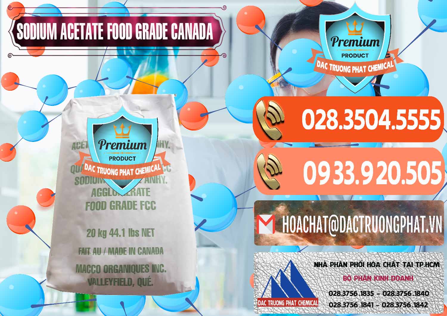 Công ty cung ứng ( bán ) Sodium Acetate - Natri Acetate Food Grade Canada - 0282 - Công ty phân phối & nhập khẩu hóa chất tại TP.HCM - hoachatmientay.com