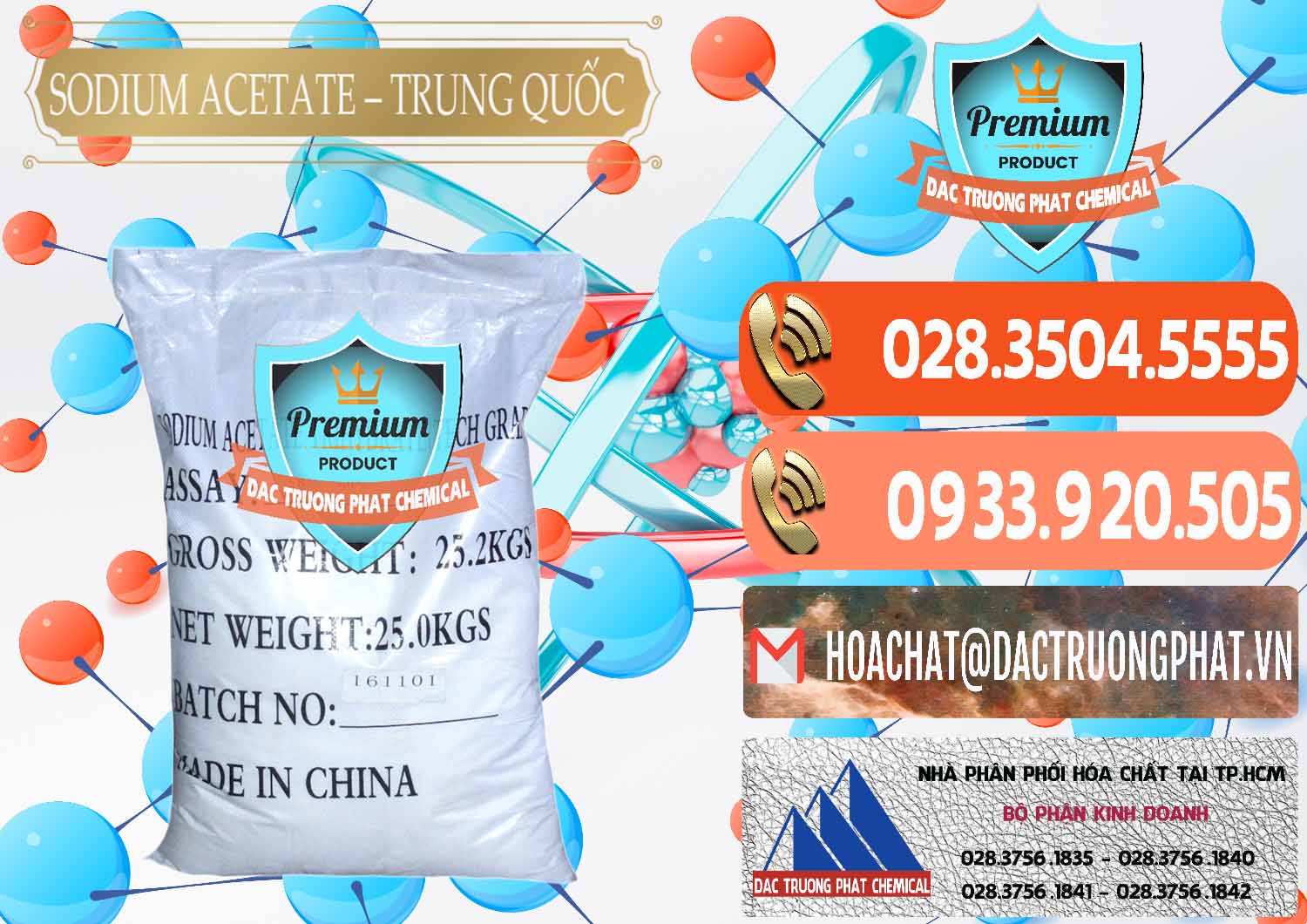 Công ty chuyên cung cấp và bán Sodium Acetate - Natri Acetate Trung Quốc China - 0134 - Công ty chuyên phân phối ( nhập khẩu ) hóa chất tại TP.HCM - hoachatmientay.com