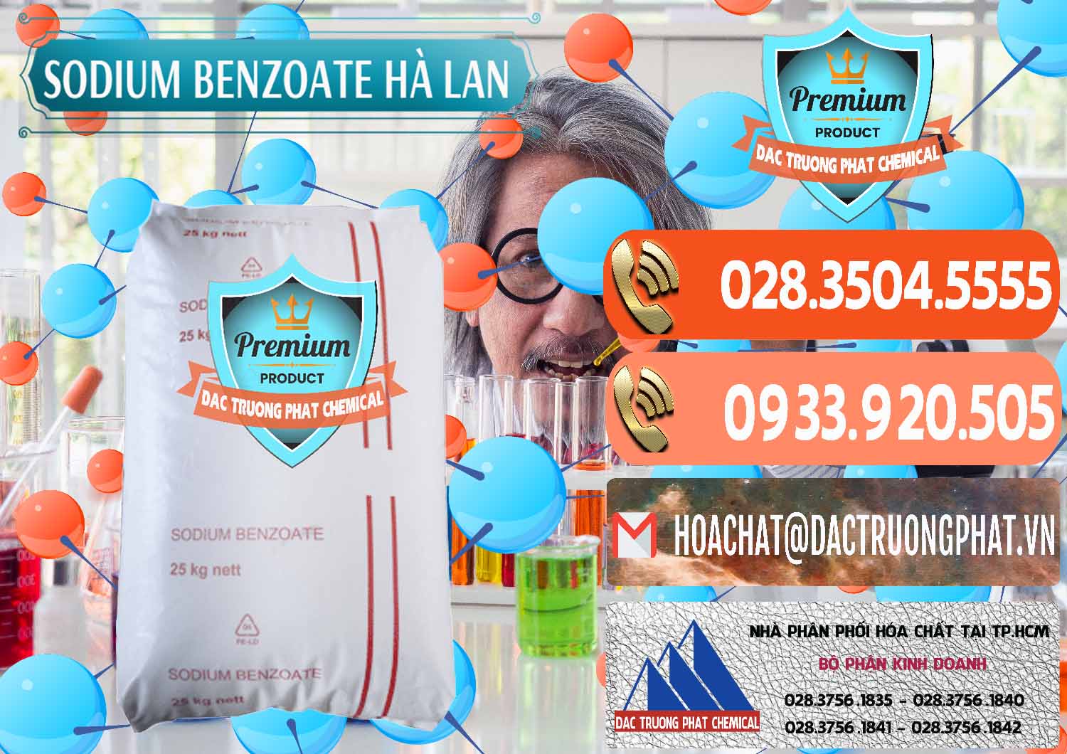 Nơi chuyên phân phối & bán Sodium Benzoate - Mốc Bột Chữ Cam Hà Lan Netherlands - 0360 - Công ty chuyên cung cấp và kinh doanh hóa chất tại TP.HCM - hoachatmientay.com