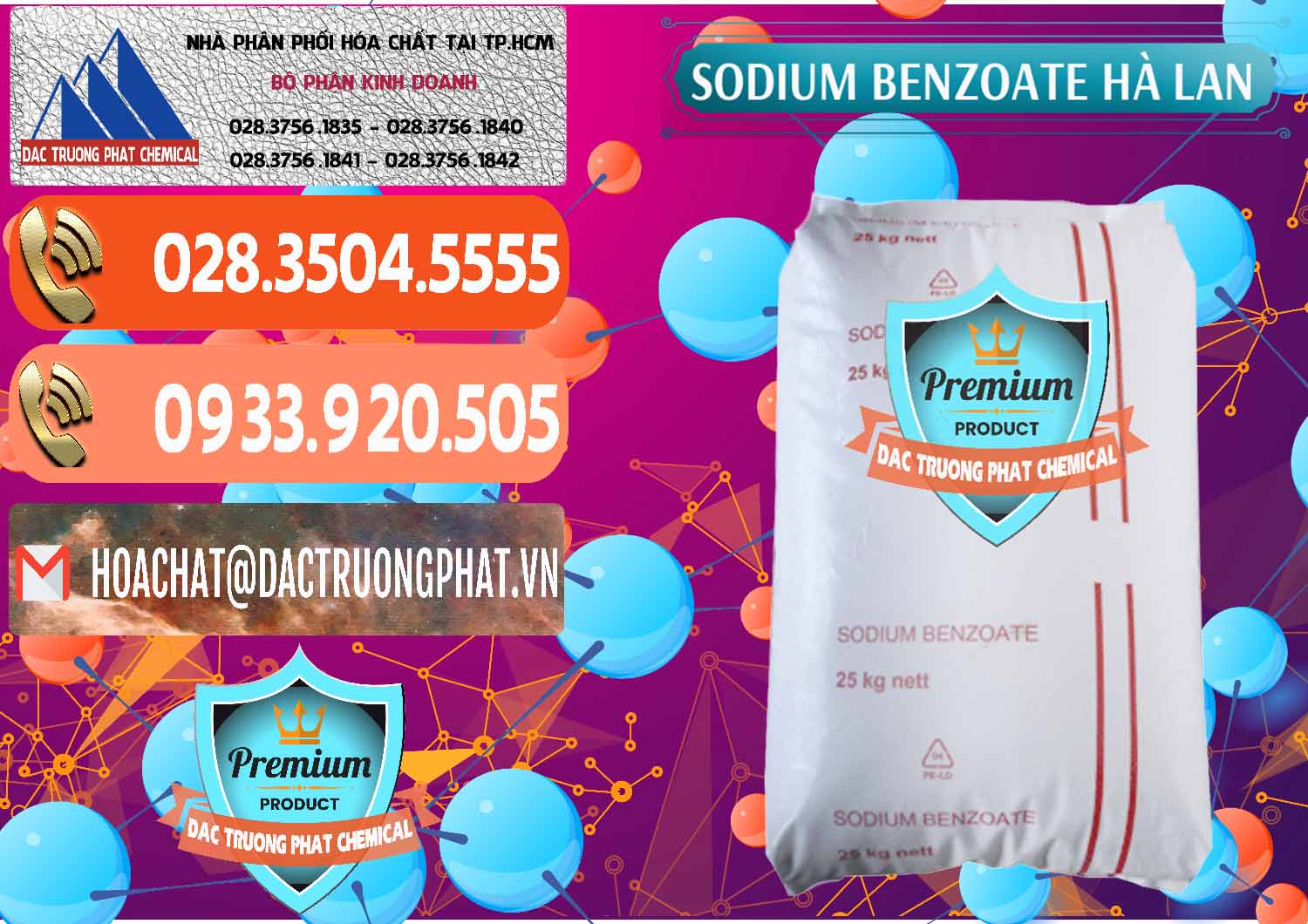 Nơi cung ứng ( bán ) Sodium Benzoate - Mốc Bột Chữ Cam Hà Lan Netherlands - 0360 - Đơn vị phân phối và bán hóa chất tại TP.HCM - hoachatmientay.com