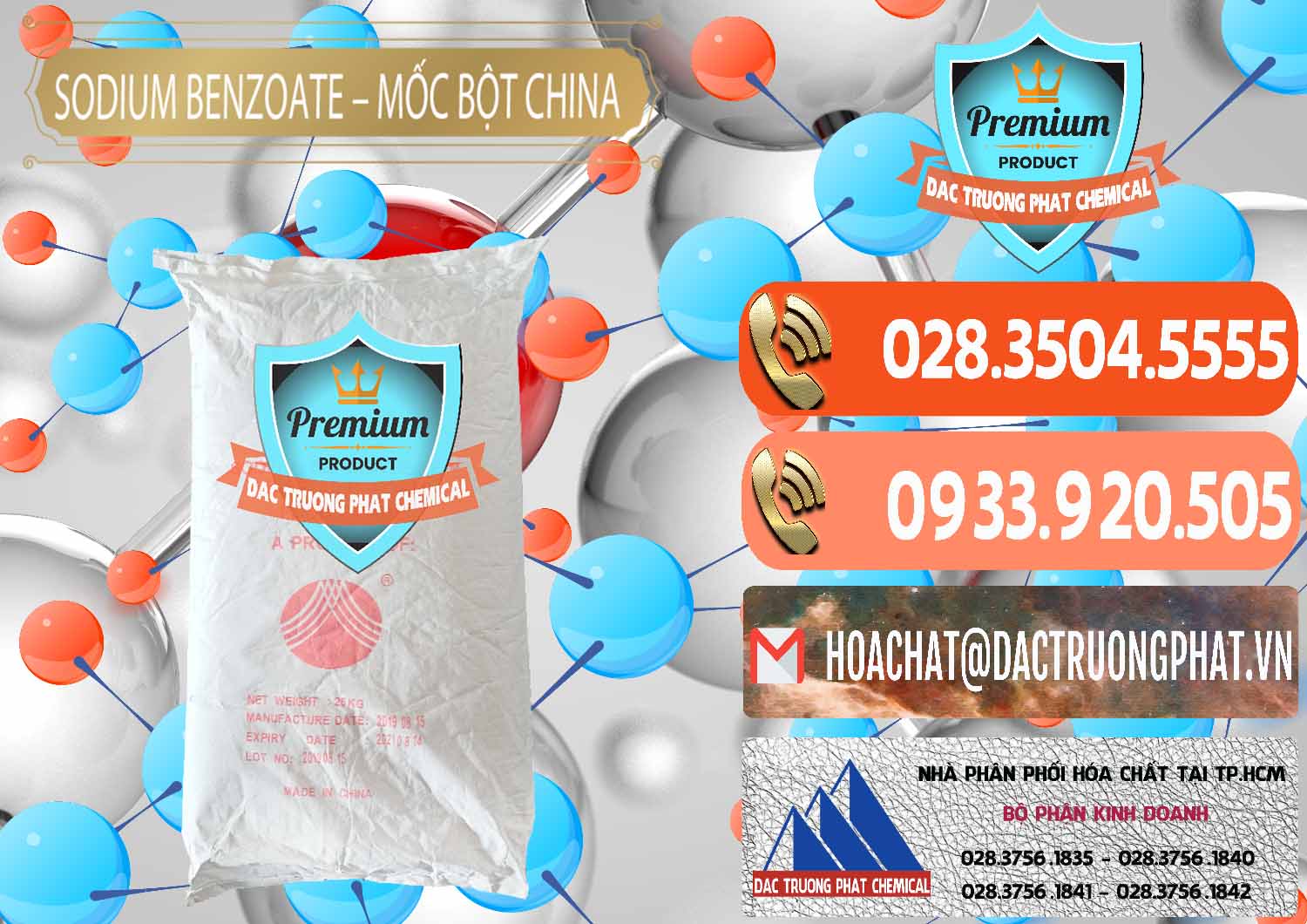 Công ty bán _ phân phối Sodium Benzoate - Mốc Bột Chữ Cam Food Grade Trung Quốc China - 0135 - Chuyên phân phối và nhập khẩu hóa chất tại TP.HCM - hoachatmientay.com