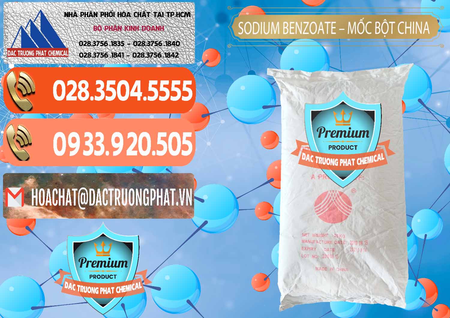 Cung cấp ( bán ) Sodium Benzoate - Mốc Bột Chữ Cam Food Grade Trung Quốc China - 0135 - Đơn vị chuyên nhập khẩu & cung cấp hóa chất tại TP.HCM - hoachatmientay.com