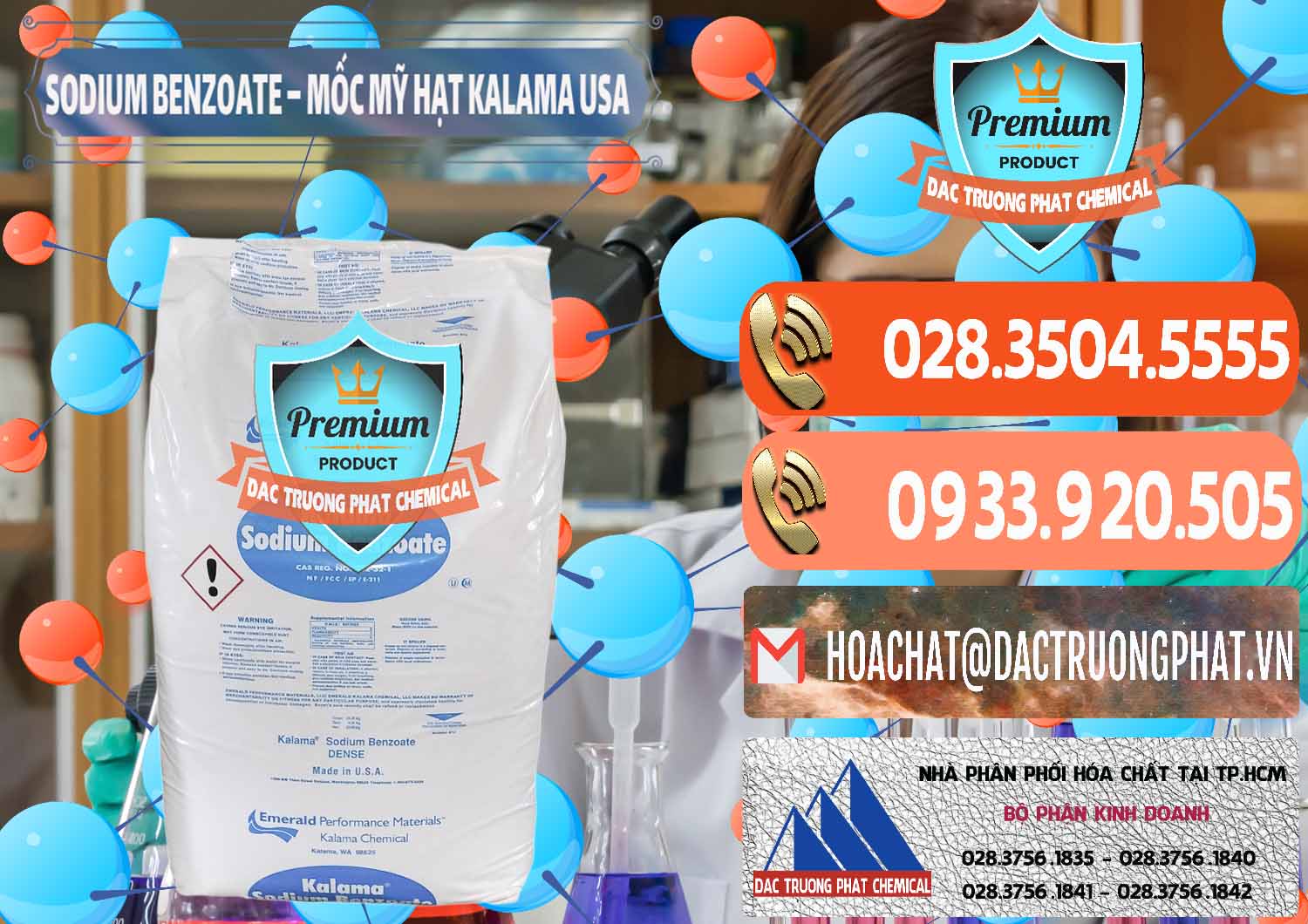 Nơi nhập khẩu - bán Sodium Benzoate - Mốc Hạt Kalama Food Grade Mỹ Usa - 0137 - Nhà nhập khẩu _ phân phối hóa chất tại TP.HCM - hoachatmientay.com