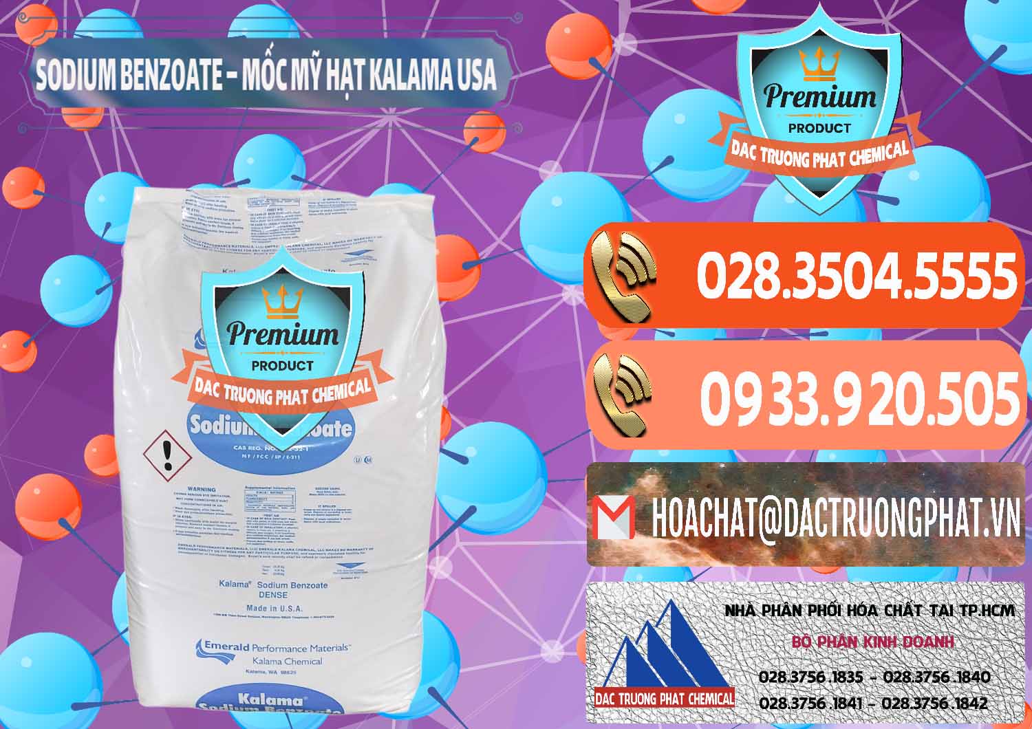 Địa chỉ kinh doanh < bán Hóa chất Benzoate Dạng Hạt _ Chất chống mốc Sodium E211 Dạng Hạt Kalama Food Mỹ Đơn vị kinh doanh và bán Sodium Benzoate - Mốc Hạt Kalama Food Grade Mỹ Usa - 0137 - Cty phân phối & cung ứng hóa chất tại TP.HCM - hoachatmientay.com