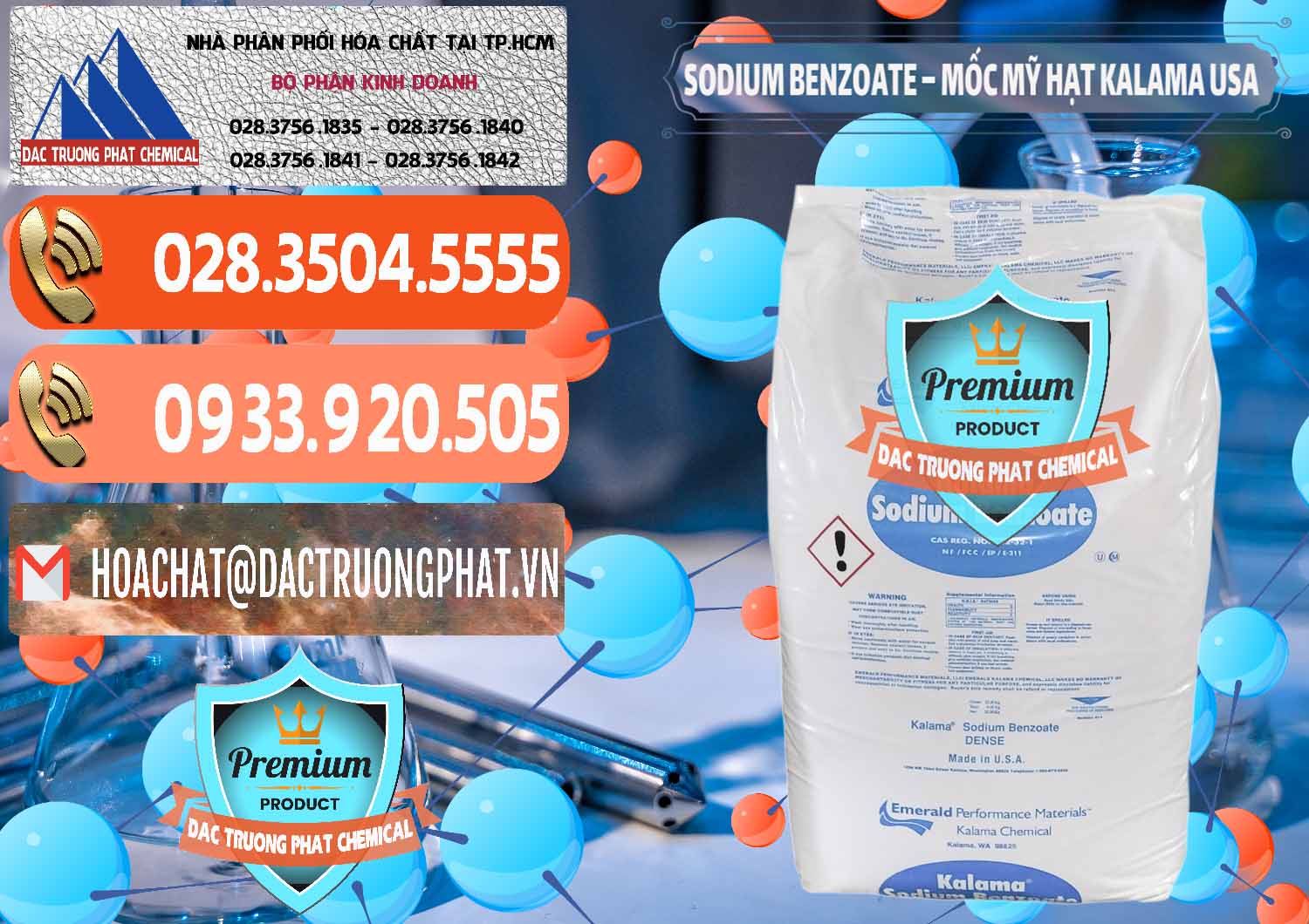 Nơi bán œ kinh doanh Natri Benzoate Dạng Hạt Þ Chất bảo quản Natri Benzoat Kalama Food Mỹ Nhà cung cấp _ bán Sodium Benzoate - Mốc Hạt Kalama Food Grade Mỹ Usa - 0137 - Cty chuyên cung cấp _ kinh doanh hóa chất tại TP.HCM - hoachatmientay.com