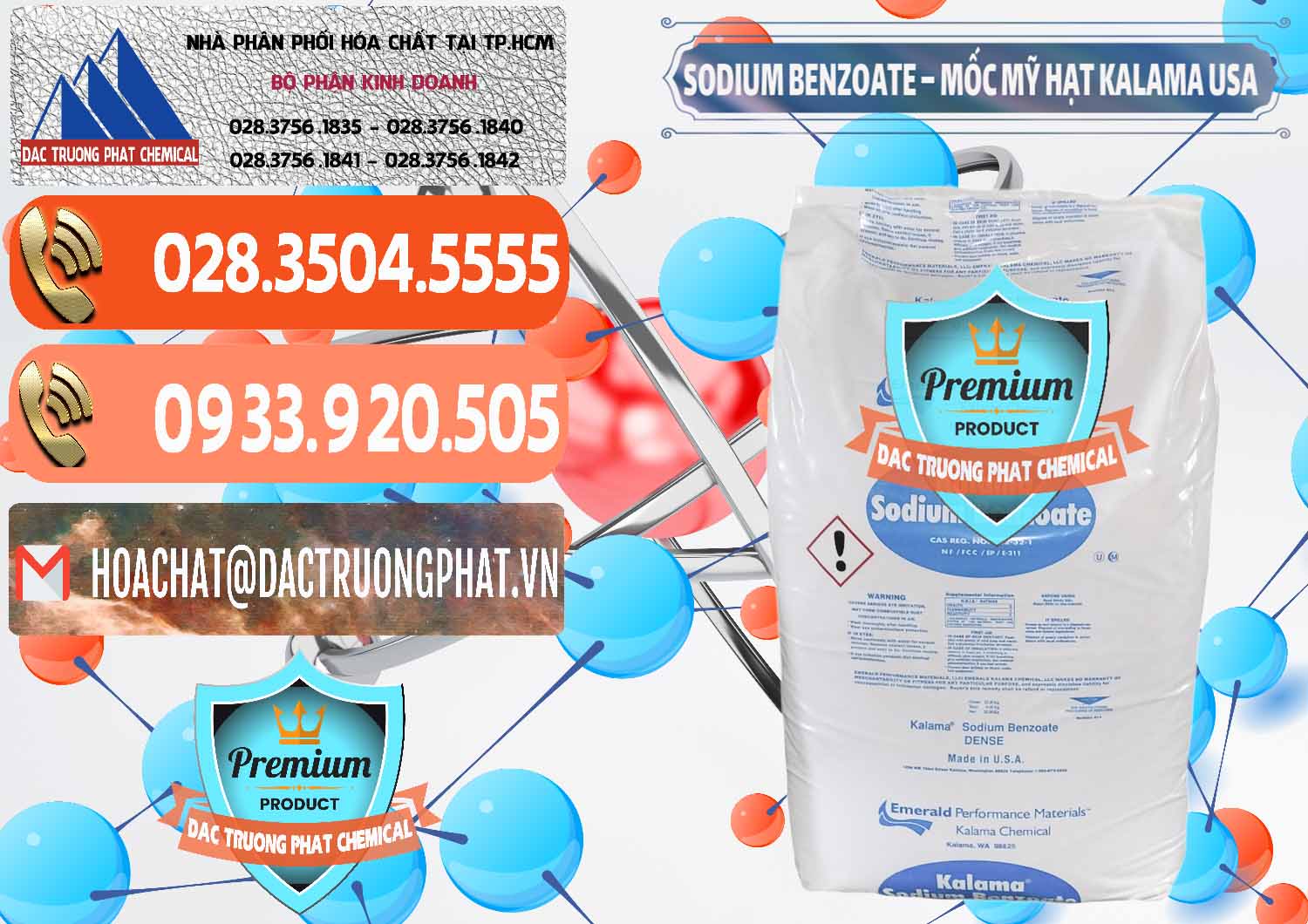 Công ty kinh doanh œ bán Hóa chất Benzoate Sodium Dạng Hạt — Chất bảo quản Natri C6H5COONA Kalama Food Mỹ Cty chuyên cung cấp & bán Sodium Benzoate - Mốc Hạt Kalama Food Grade Mỹ Usa - 0137 - Cty chuyên nhập khẩu & cung cấp hóa chất tại TP.HCM - hoachatmientay.com