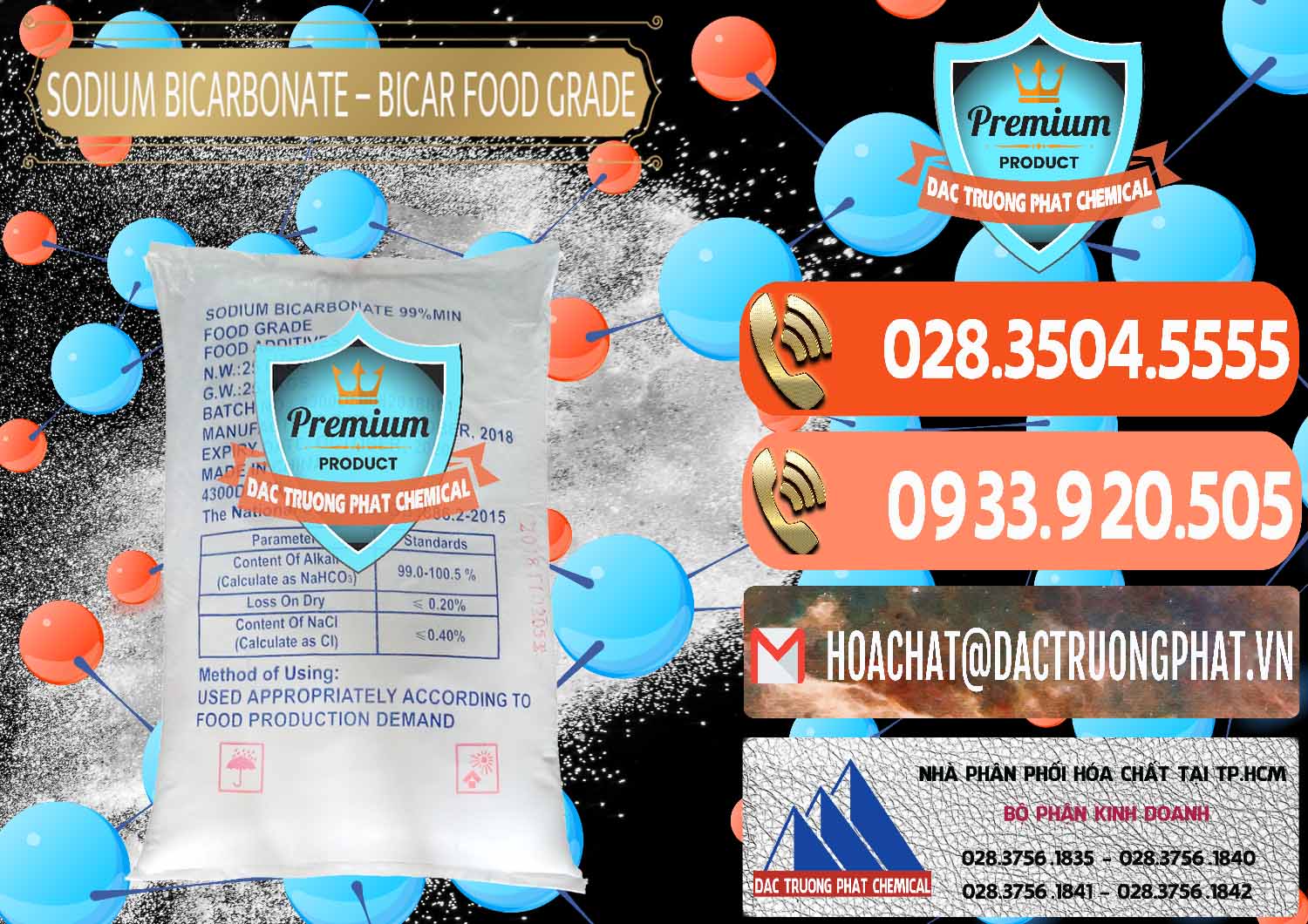 Cty nhập khẩu ( bán ) Sodium Bicarbonate – Bicar NaHCO3 Food Grade Trung Quốc China - 0138 - Nơi bán và phân phối hóa chất tại TP.HCM - hoachatmientay.com