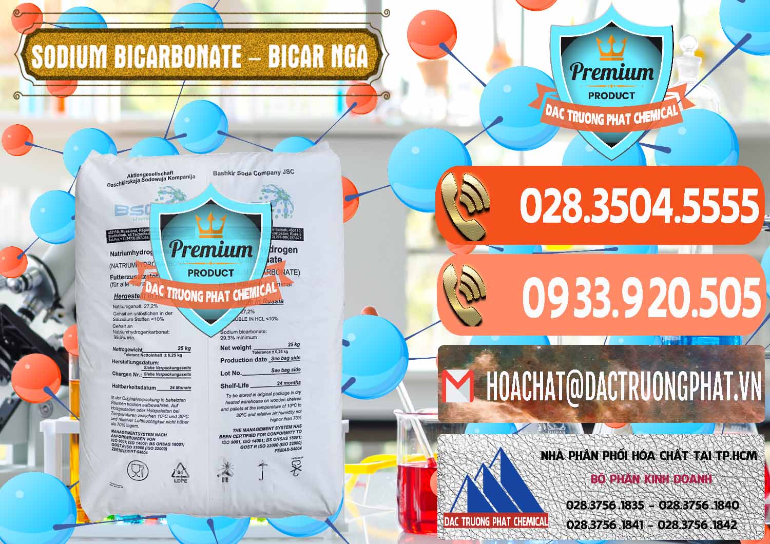 Cty chuyên nhập khẩu - bán Sodium Bicarbonate – Bicar NaHCO3 Nga Russia - 0425 - Đơn vị phân phối & bán hóa chất tại TP.HCM - hoachatmientay.com