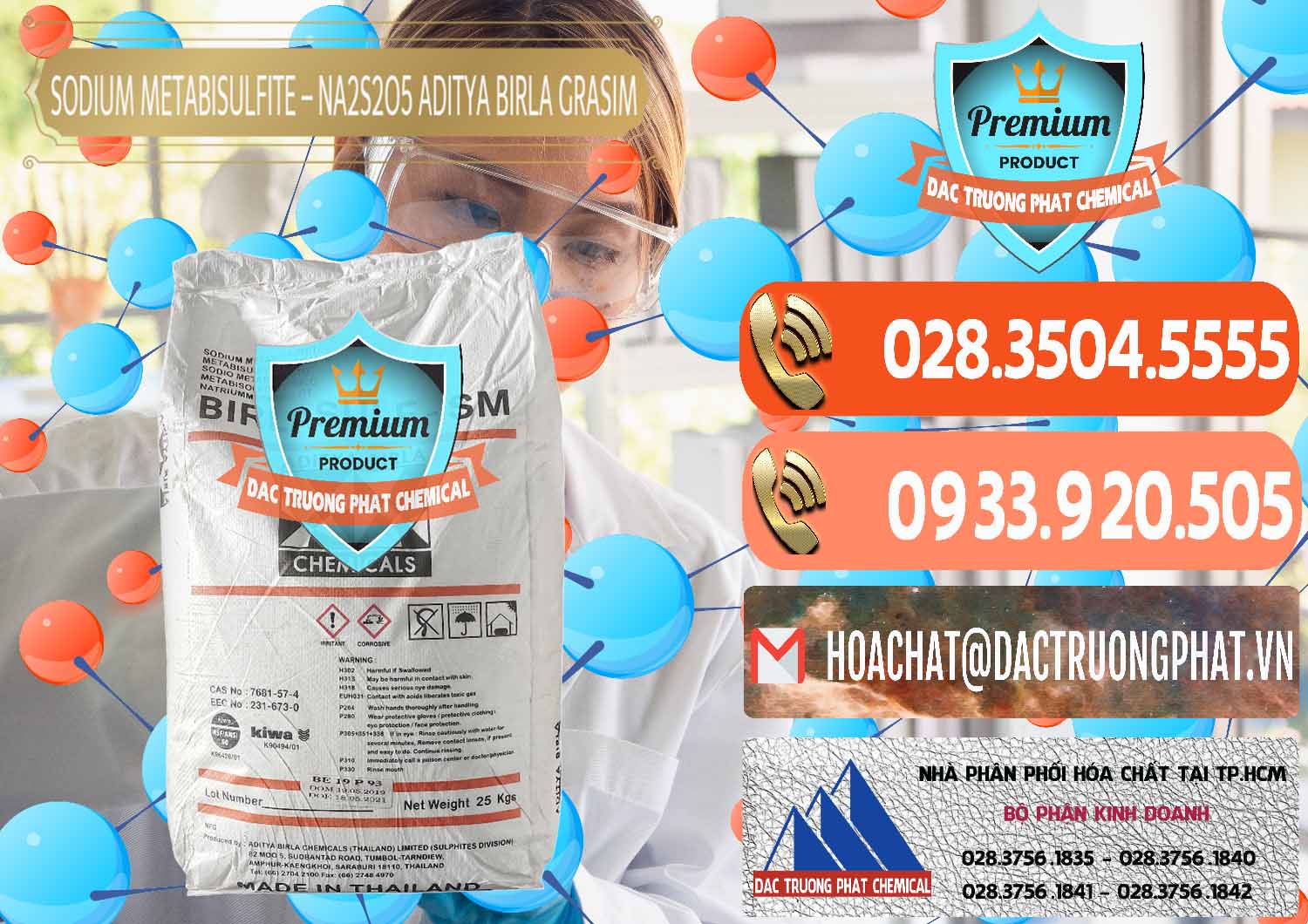 Chuyên phân phối và bán Sodium Metabisulfite - NA2S2O5 Thái Lan Aditya Birla Grasim - 0144 - Bán ( phân phối ) hóa chất tại TP.HCM - hoachatmientay.com