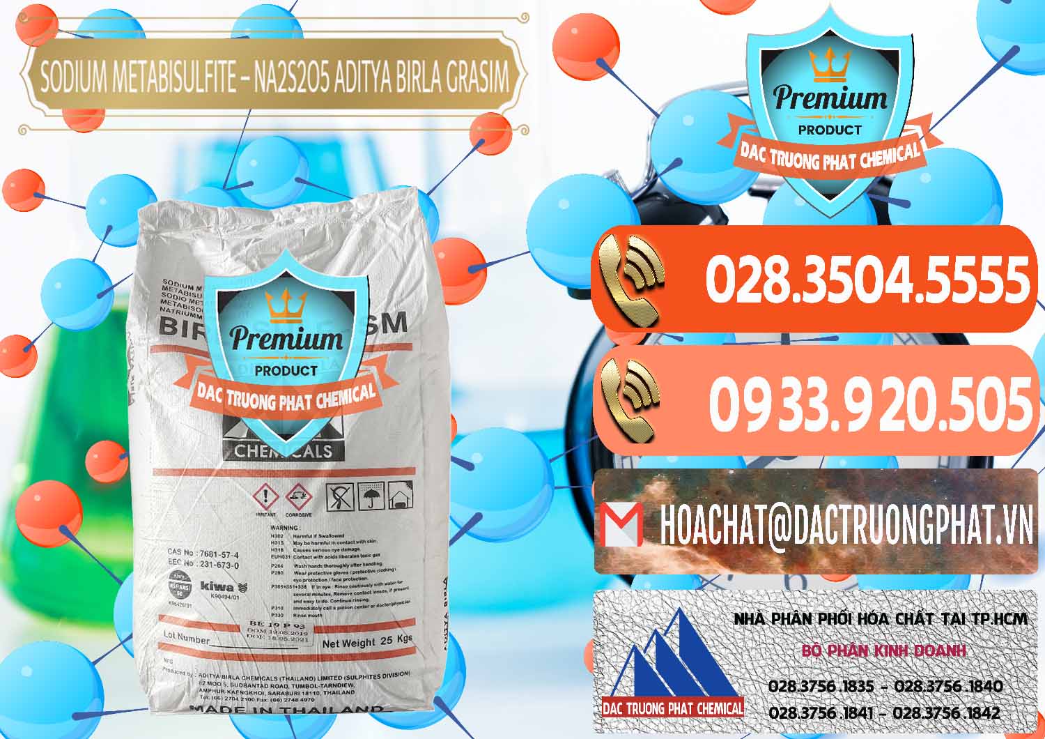 Kinh doanh _ bán Sodium Metabisulfite - NA2S2O5 Thái Lan Aditya Birla Grasim - 0144 - Công ty chuyên bán _ cung cấp hóa chất tại TP.HCM - hoachatmientay.com