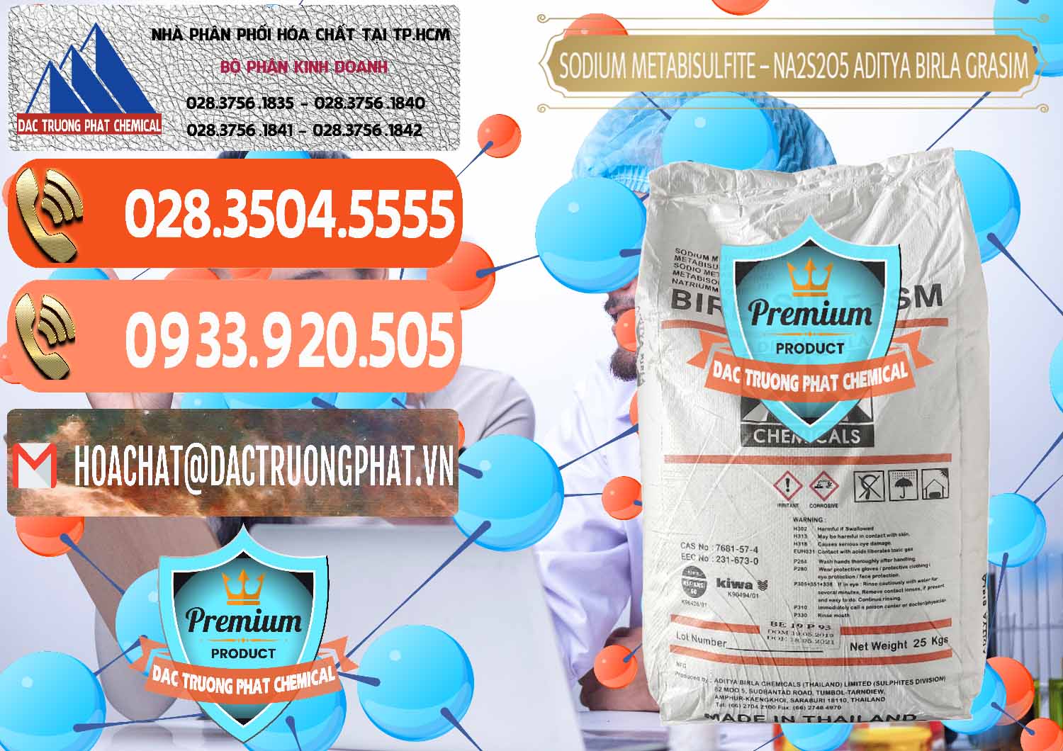 Bán - phân phối Sodium Metabisulfite - NA2S2O5 Thái Lan Aditya Birla Grasim - 0144 - Nhà cung cấp - kinh doanh hóa chất tại TP.HCM - hoachatmientay.com