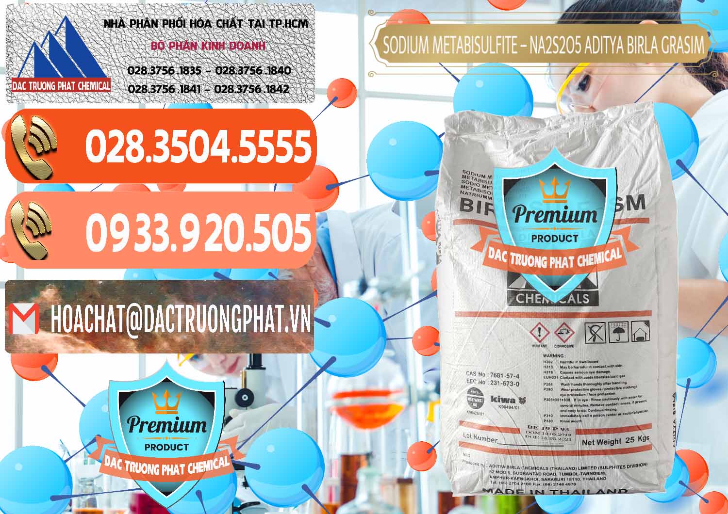 Đơn vị bán & cung cấp Sodium Metabisulfite - NA2S2O5 Thái Lan Aditya Birla Grasim - 0144 - Nơi phân phối ( cung cấp ) hóa chất tại TP.HCM - hoachatmientay.com