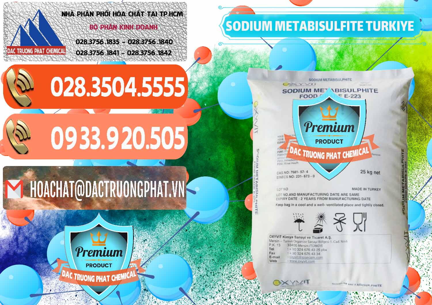 Cty phân phối _ bán Sodium Metabisulfite - NA2S2O5 Food Grade E-223 Thổ Nhĩ Kỳ Turkey - 0413 - Nơi chuyên kinh doanh ( cung cấp ) hóa chất tại TP.HCM - hoachatmientay.com