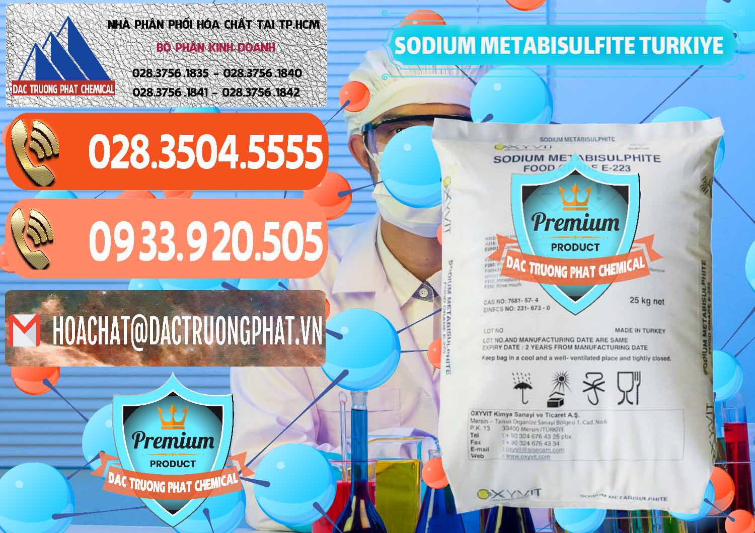 Công ty nhập khẩu & bán Sodium Metabisulfite - NA2S2O5 Food Grade E-223 Thổ Nhĩ Kỳ Turkey - 0413 - Cty kinh doanh và phân phối hóa chất tại TP.HCM - hoachatmientay.com