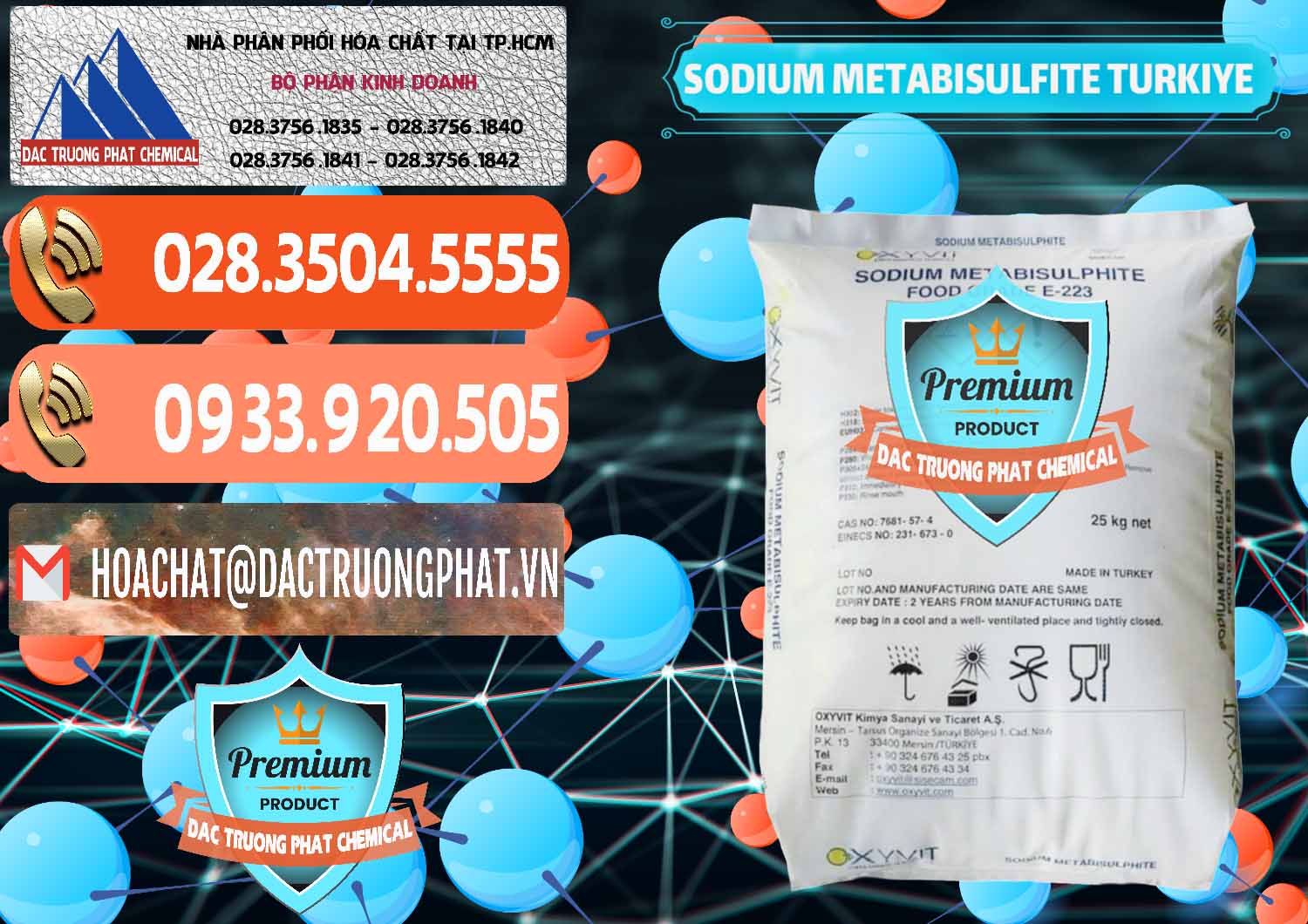 Cty chuyên phân phối - bán Sodium Metabisulfite - NA2S2O5 Food Grade E-223 Thổ Nhĩ Kỳ Turkey - 0413 - Kinh doanh & cung cấp hóa chất tại TP.HCM - hoachatmientay.com