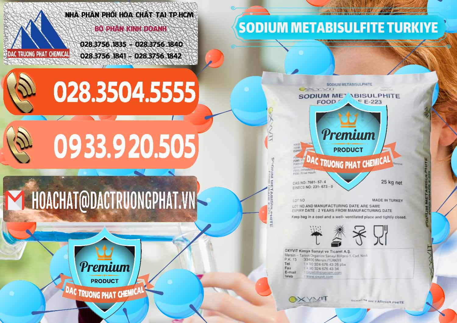 Đơn vị chuyên bán và cung cấp Sodium Metabisulfite - NA2S2O5 Food Grade E-223 Thổ Nhĩ Kỳ Turkey - 0413 - Nơi chuyên phân phối _ cung ứng hóa chất tại TP.HCM - hoachatmientay.com