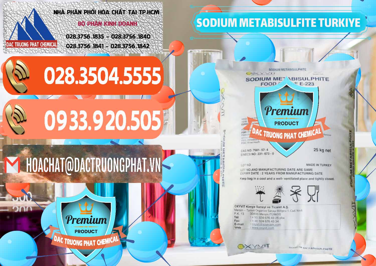 Cty chuyên nhập khẩu và bán Sodium Metabisulfite - NA2S2O5 Food Grade E-223 Thổ Nhĩ Kỳ Turkey - 0413 - Cty chuyên bán _ phân phối hóa chất tại TP.HCM - hoachatmientay.com