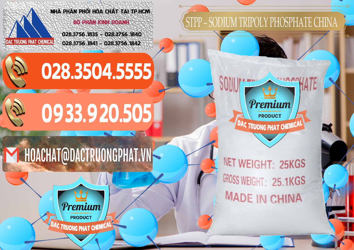 Cty phân phối và bán Sodium Tripoly Phosphate - STPP 96% Chữ Đỏ Trung Quốc China - 0155 - Nơi cung cấp _ phân phối hóa chất tại TP.HCM - hoachatmientay.com