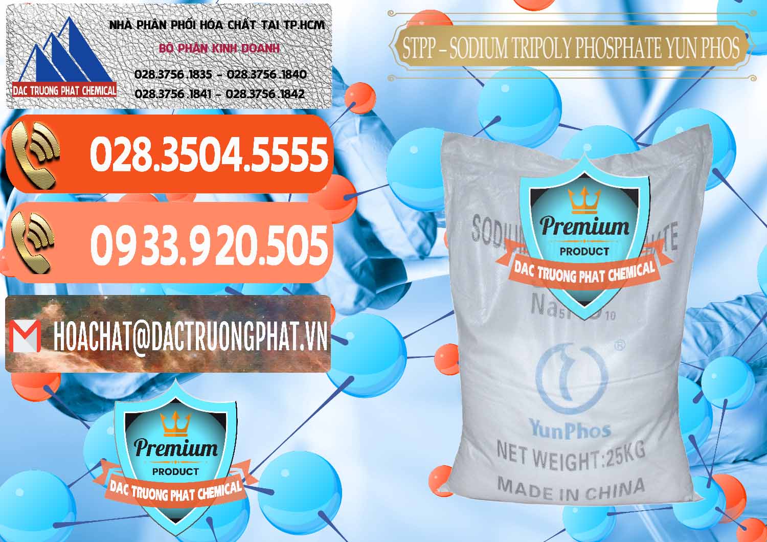 Nơi cung ứng & bán Sodium Tripoly Phosphate - STPP Yun Phos Trung Quốc China - 0153 - Nhà phân phối - bán hóa chất tại TP.HCM - hoachatmientay.com