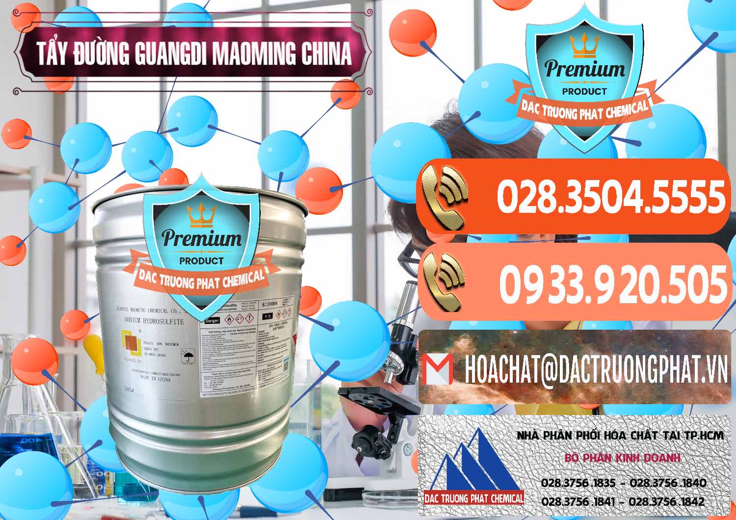 Cty phân phối - bán Tẩy Đường - NA2S2O4 Guangdi Maoming Thùng Xám Trung Quốc China - 0402 - Nhà cung ứng - phân phối hóa chất tại TP.HCM - hoachatmientay.com