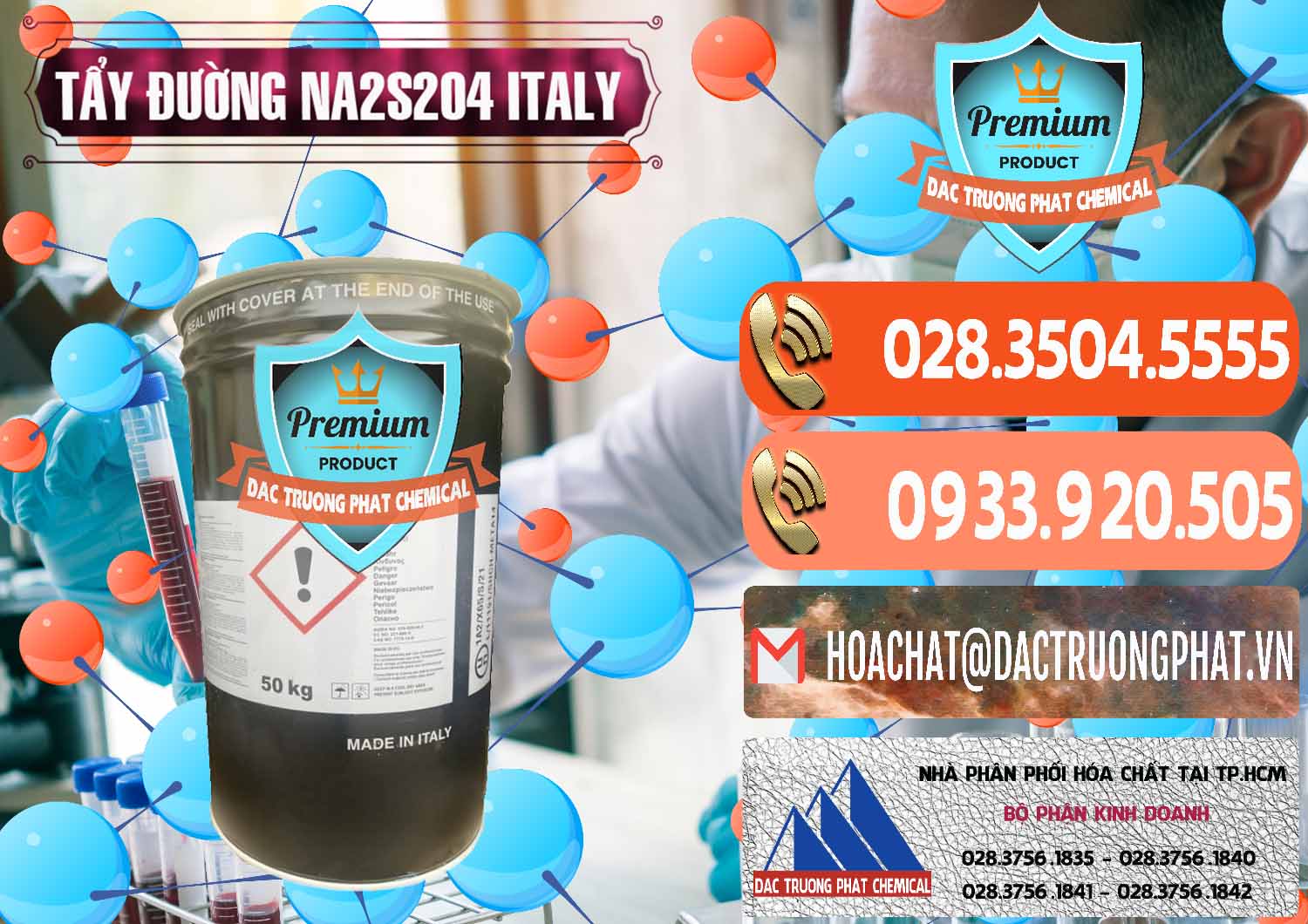 Đơn vị nhập khẩu & bán Tẩy Đường - NA2S2O4 Ý Italy - 0422 - Công ty chuyên kinh doanh & cung cấp hóa chất tại TP.HCM - hoachatmientay.com
