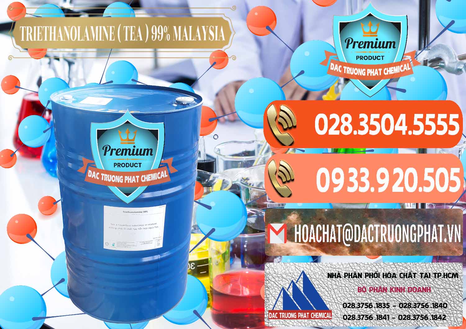 Đơn vị bán và cung cấp TEA - Triethanolamine 99% Mã Lai Malaysia - 0323 - Nơi cung ứng ( phân phối ) hóa chất tại TP.HCM - hoachatmientay.com