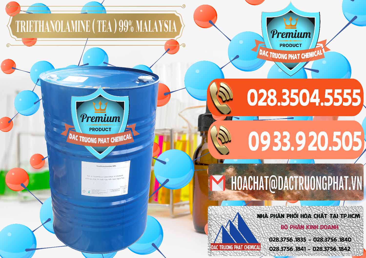 Chuyên bán ( cung ứng ) TEA - Triethanolamine 99% Mã Lai Malaysia - 0323 - Cty phân phối và cung cấp hóa chất tại TP.HCM - hoachatmientay.com