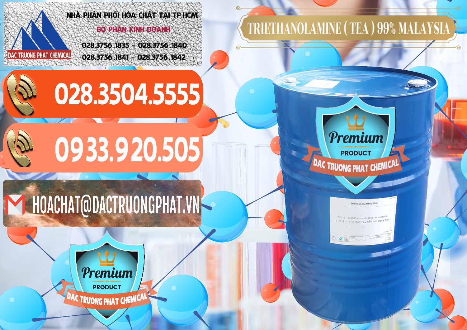 Cty bán & cung ứng TEA - Triethanolamine 99% Mã Lai Malaysia - 0323 - Chuyên bán ( phân phối ) hóa chất tại TP.HCM - hoachatmientay.com