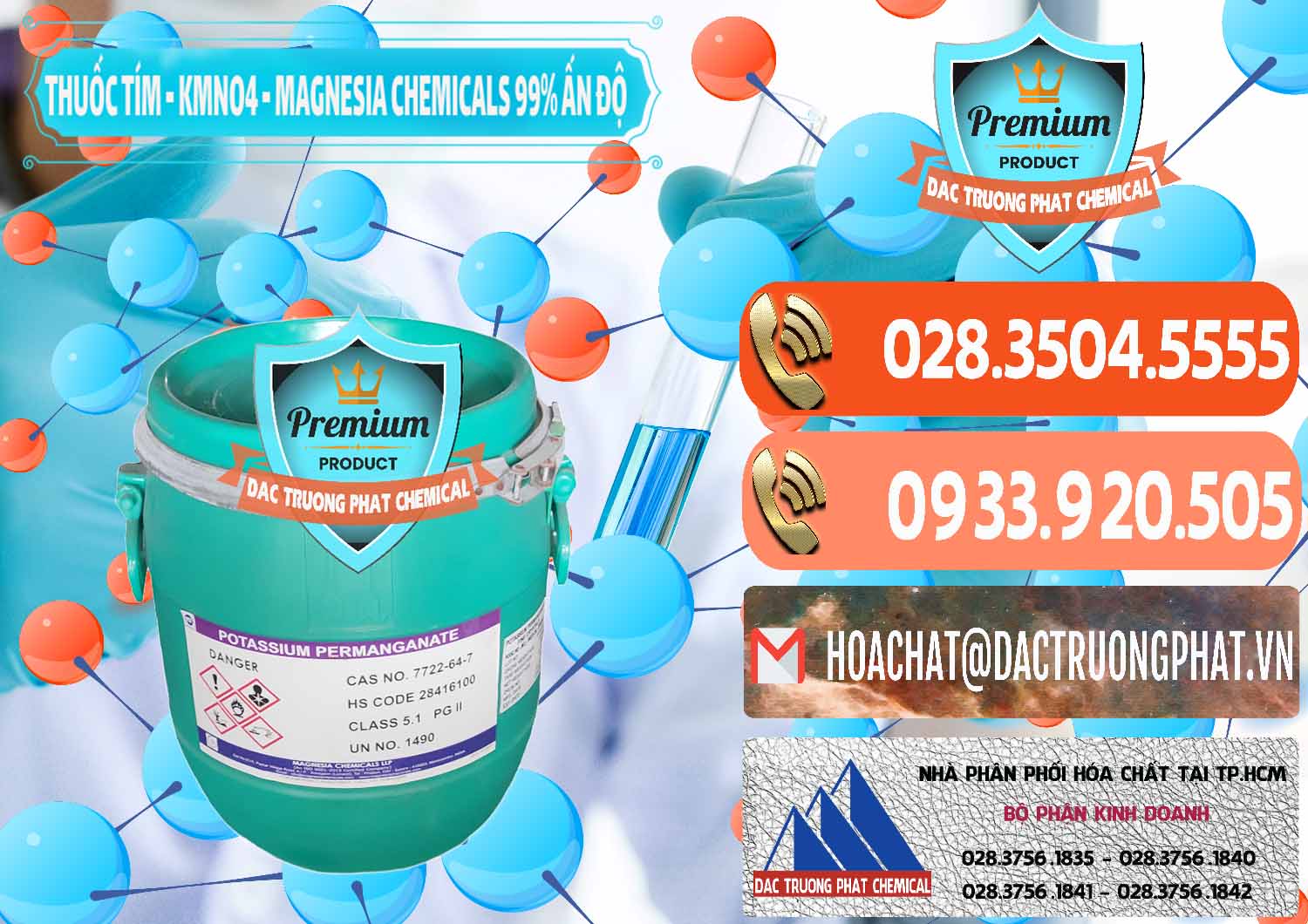 Nhà cung cấp & bán Thuốc Tím - KMNO4 Magnesia Chemicals 99% Ấn Độ India - 0251 - Đơn vị bán ( phân phối ) hóa chất tại TP.HCM - hoachatmientay.com