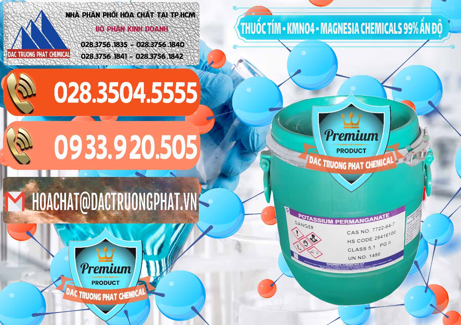 Nơi cung cấp ( bán ) Thuốc Tím - KMNO4 Magnesia Chemicals 99% Ấn Độ India - 0251 - Đơn vị chuyên cung cấp - kinh doanh hóa chất tại TP.HCM - hoachatmientay.com