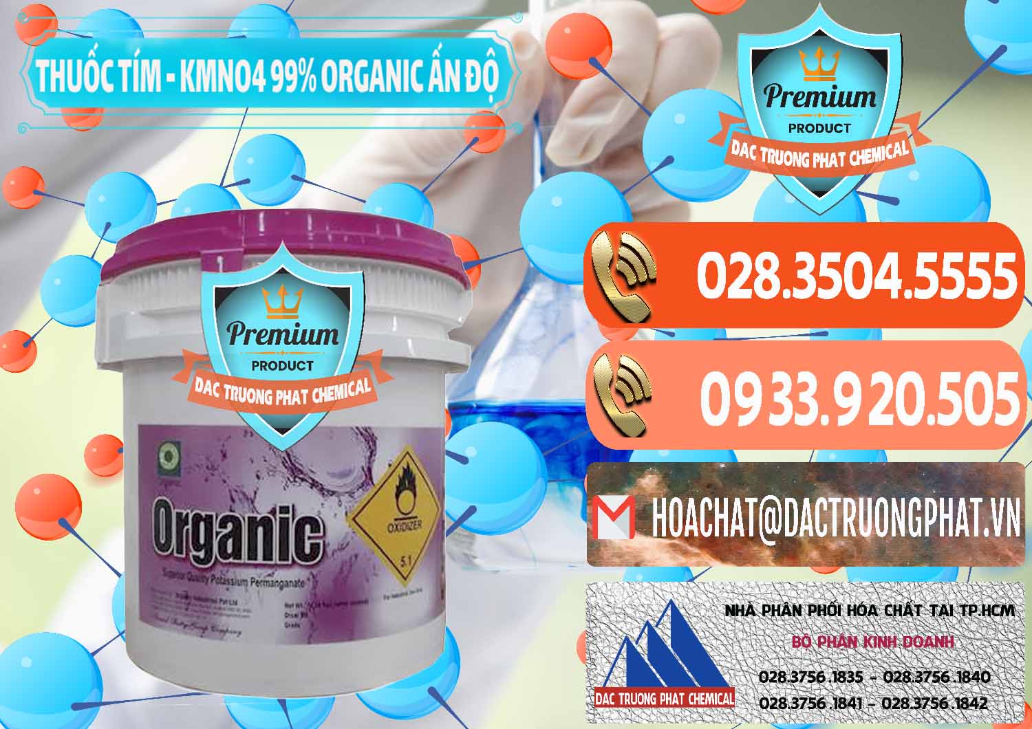 Nơi chuyên phân phối ( bán ) Thuốc Tím - KMNO4 99% Organic Ấn Độ India - 0216 - Nhà phân phối và bán hóa chất tại TP.HCM - hoachatmientay.com